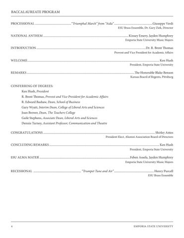 Emporia State University - 春季 2023 Commencement 第 4 页