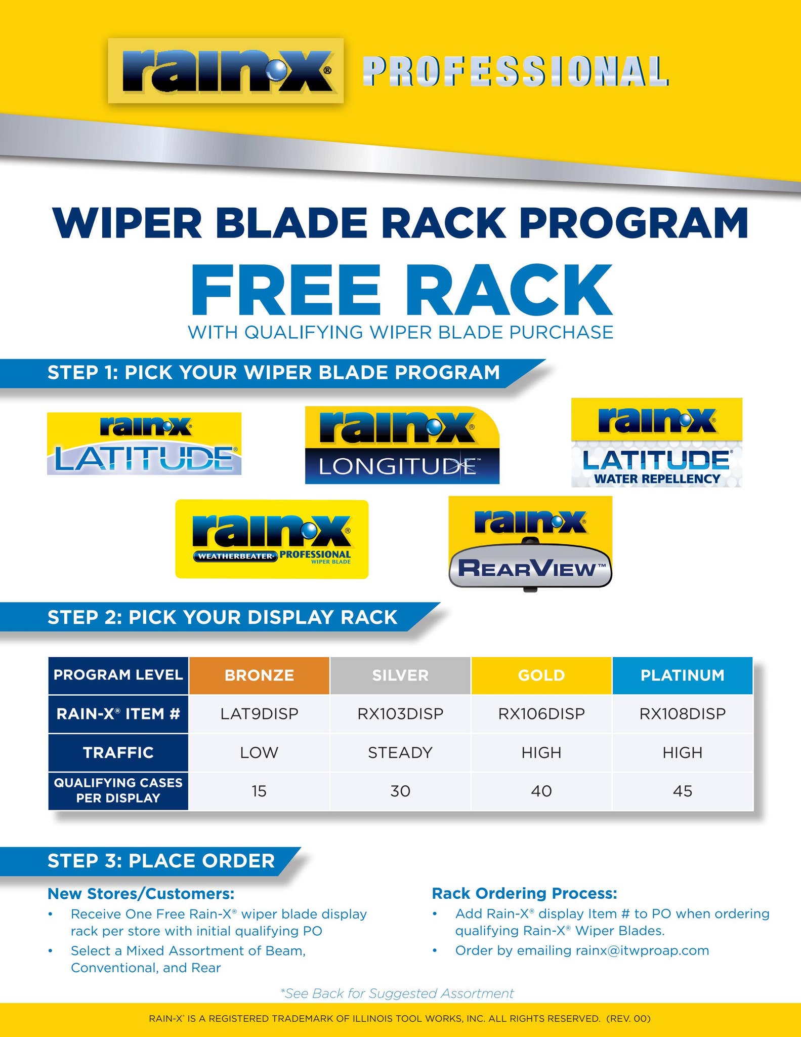 RAIN-X Wiper Blade FREE RACK Program by Partner Perks by Drucker