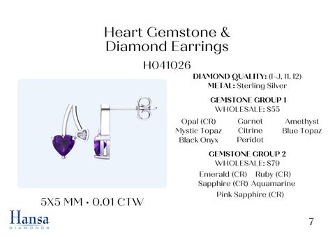 Gemstone × Diamond Earrings In Sterling Silver 第 8 页