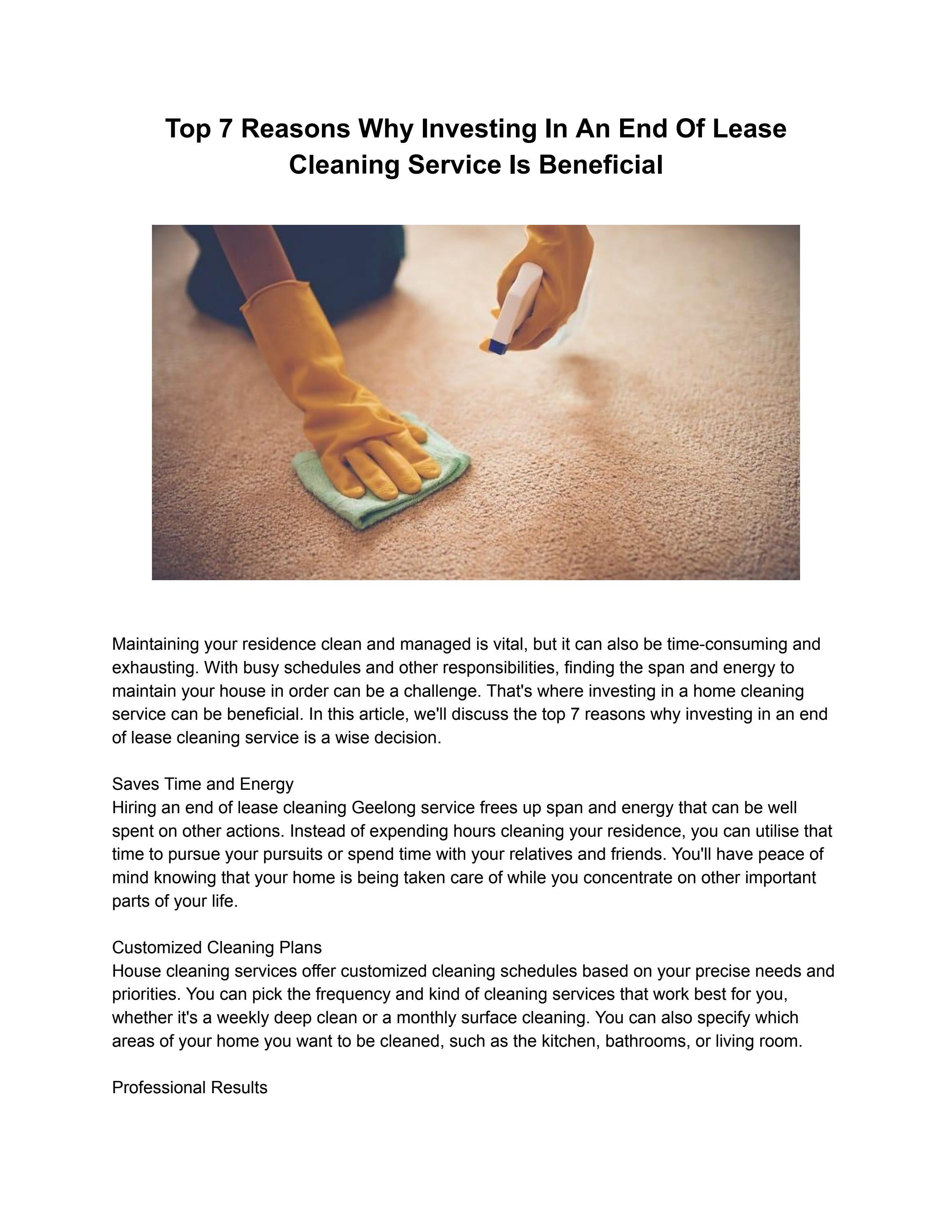 End Of Lease Cleaning Geelong House Cleaners.pdf by Alexcooper Issuu