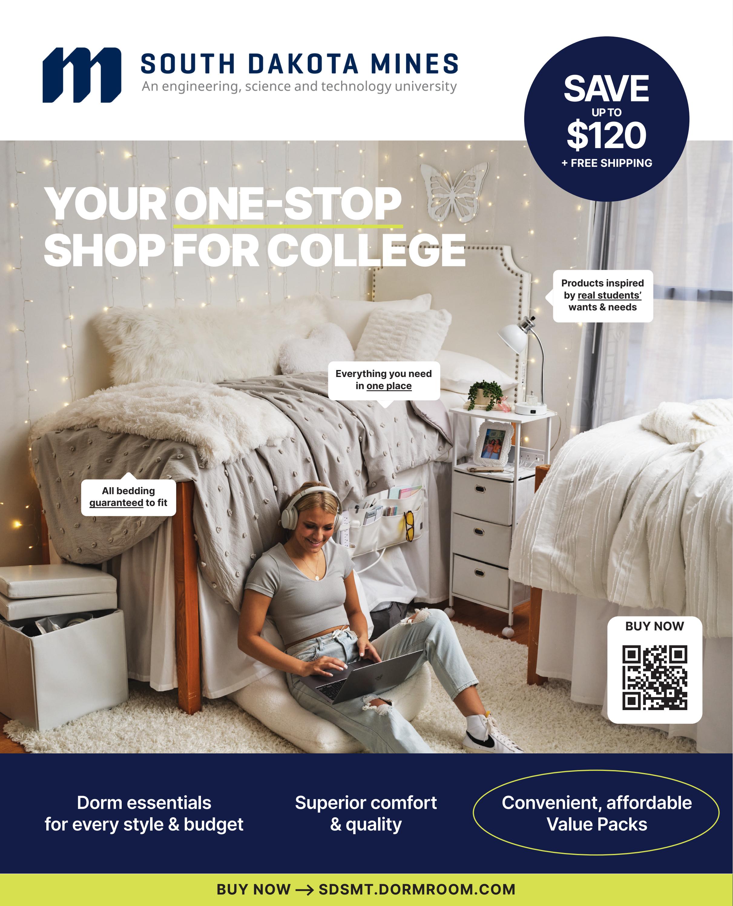 South Dakota School of Mines and Technology Dorm Essentials by Dormify