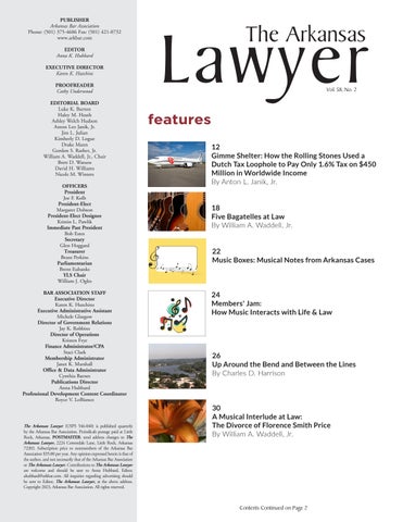The Arkansas Lawyer 春季 2023 第 3 页