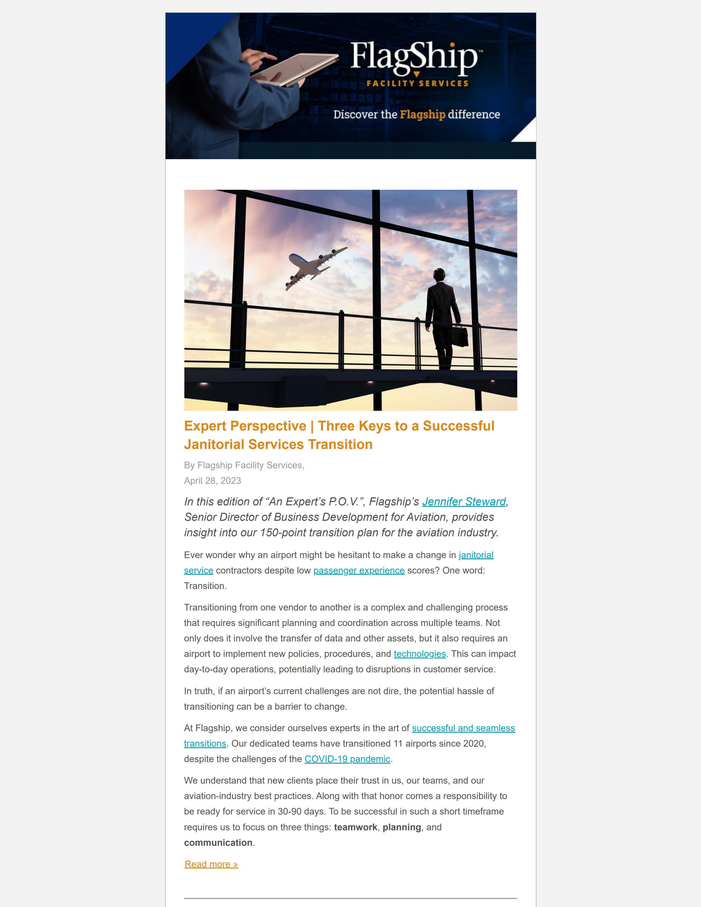 Expert Perspective Three Keys to a Successful Janitorial Services