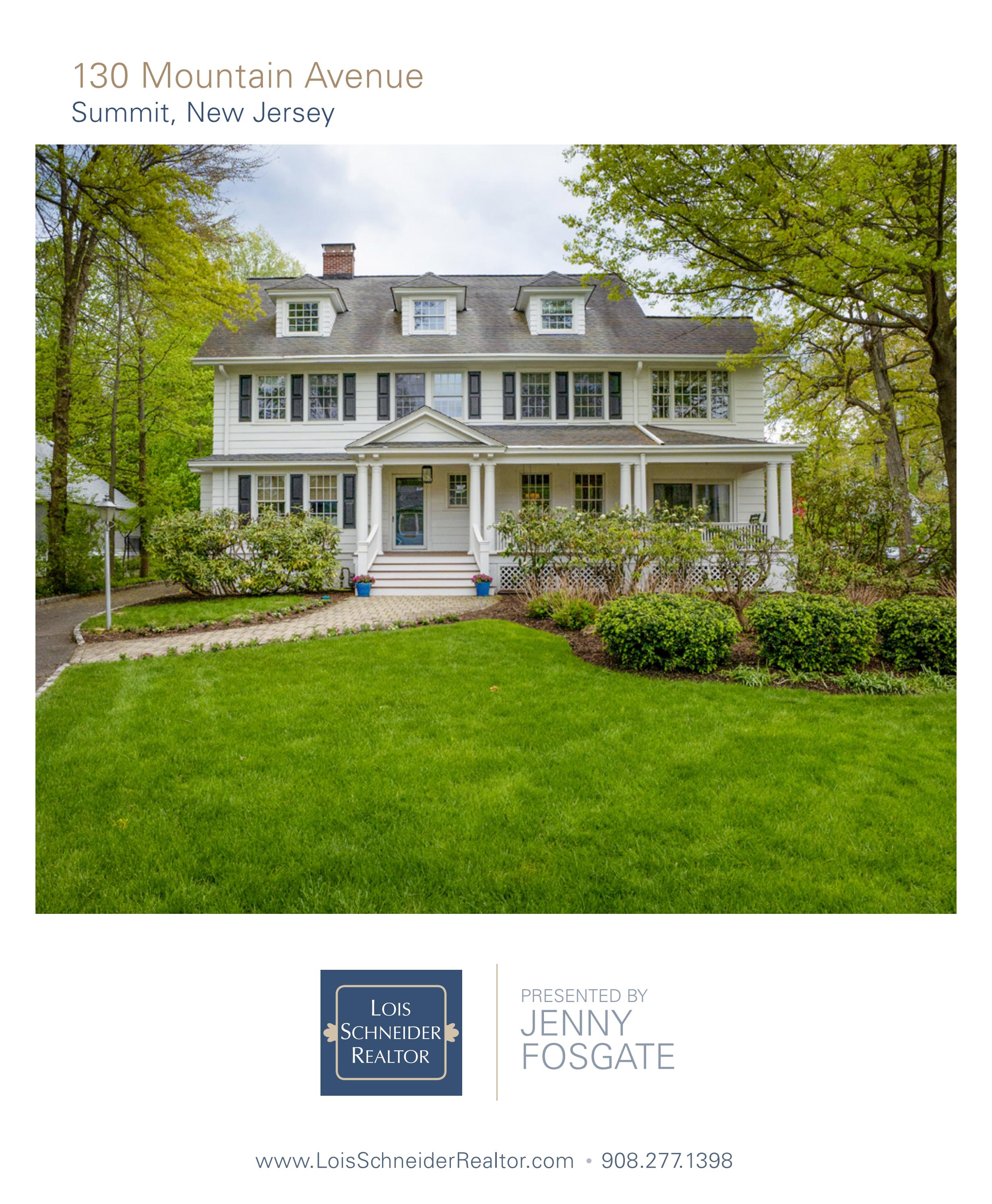 130 Mountain Avenue, Summit, NJ Lois Schneider Realtor by Lois