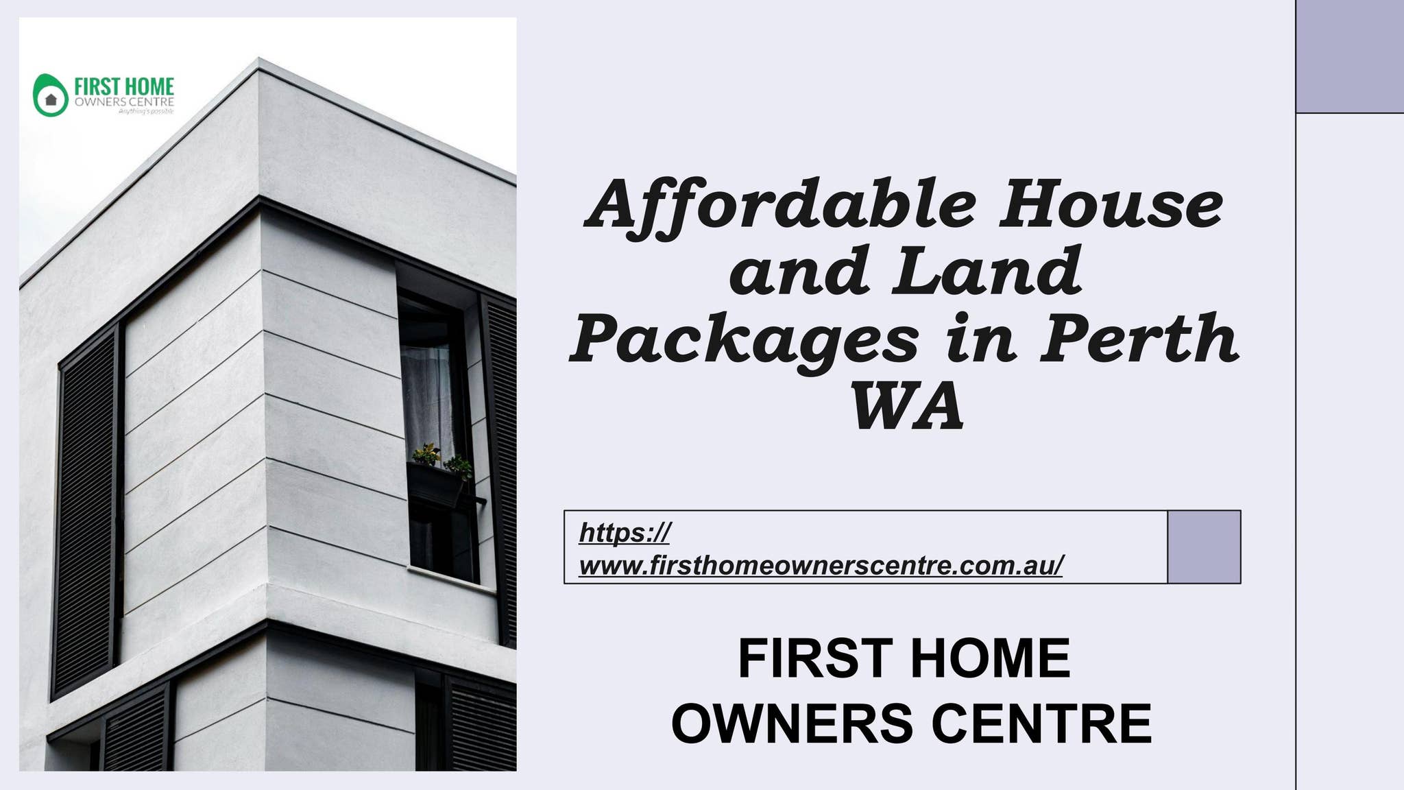 Affordable House and Land Packages in Perth WA - First Home Owners ...