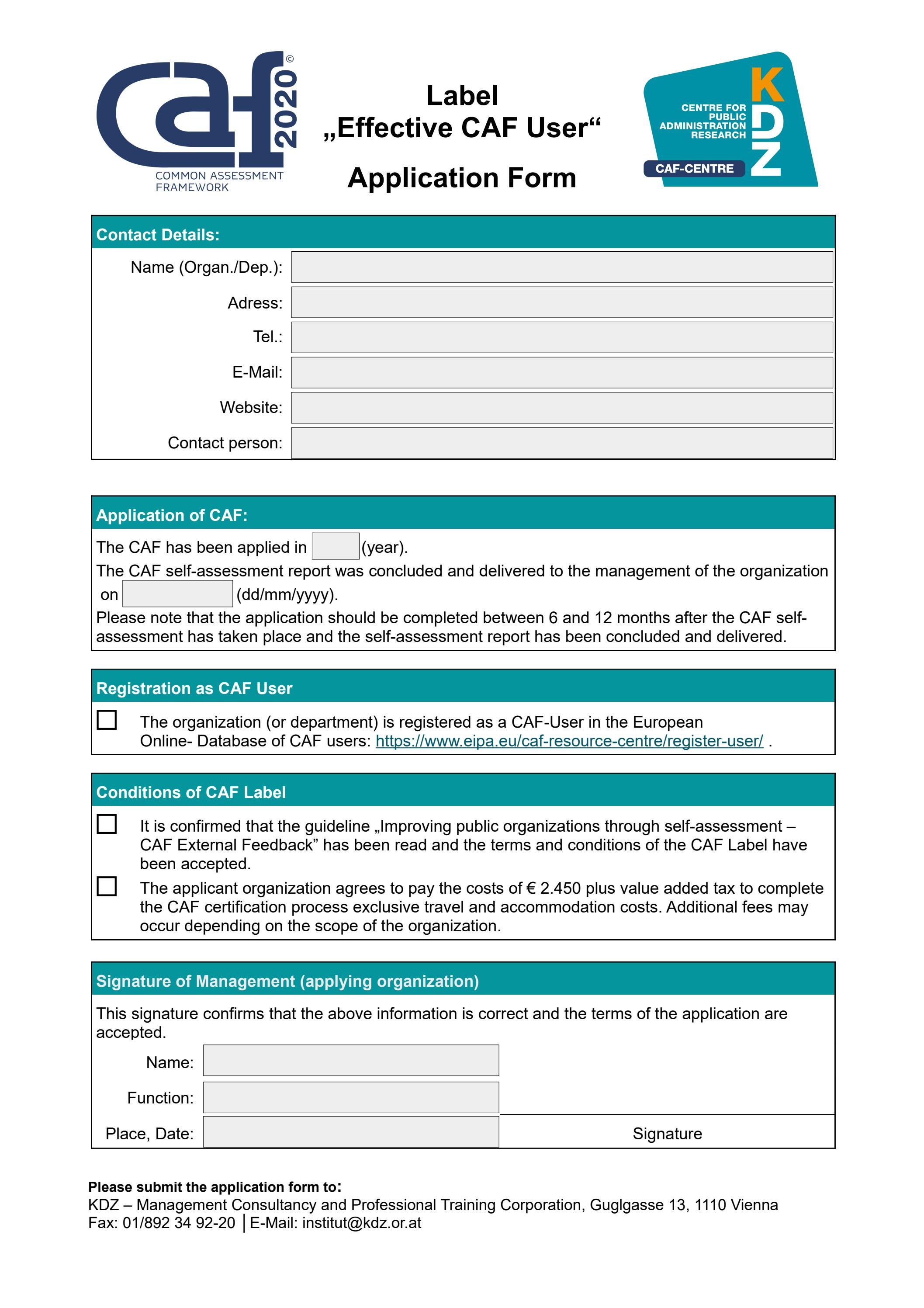 CAF Label Application Form 01-2023 by kdz_austria - Issuu
