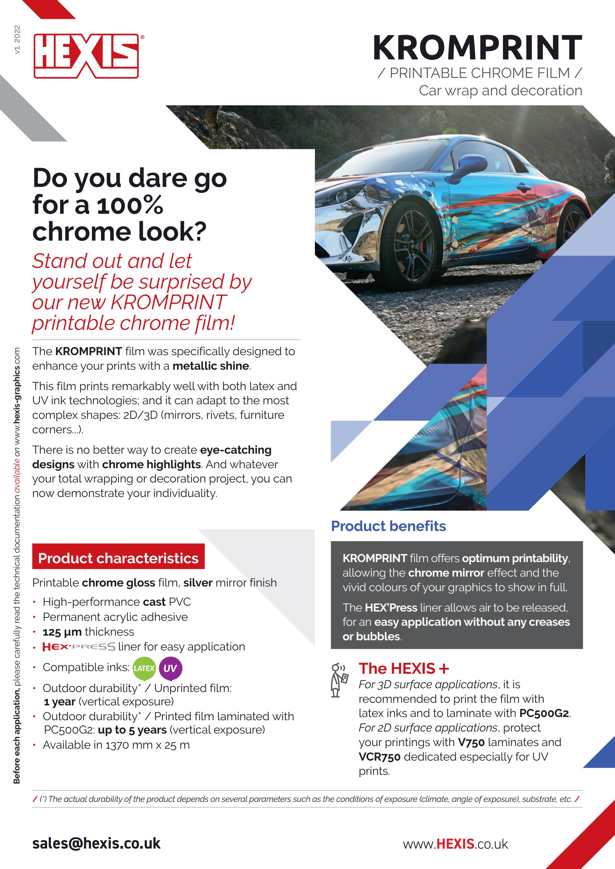 Kromprint product details by hexis uk ltd issuu