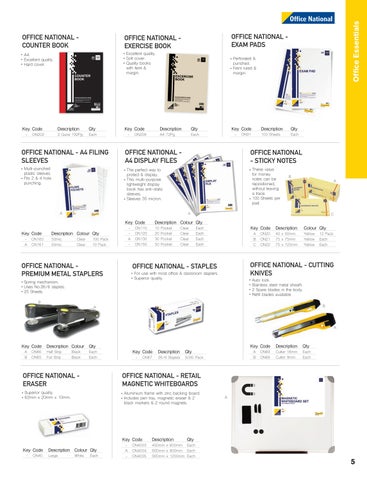 OfficeNationalAfrica 办公 Products 家具目录 | 版 25 | Folio 办公 National 第 5 页