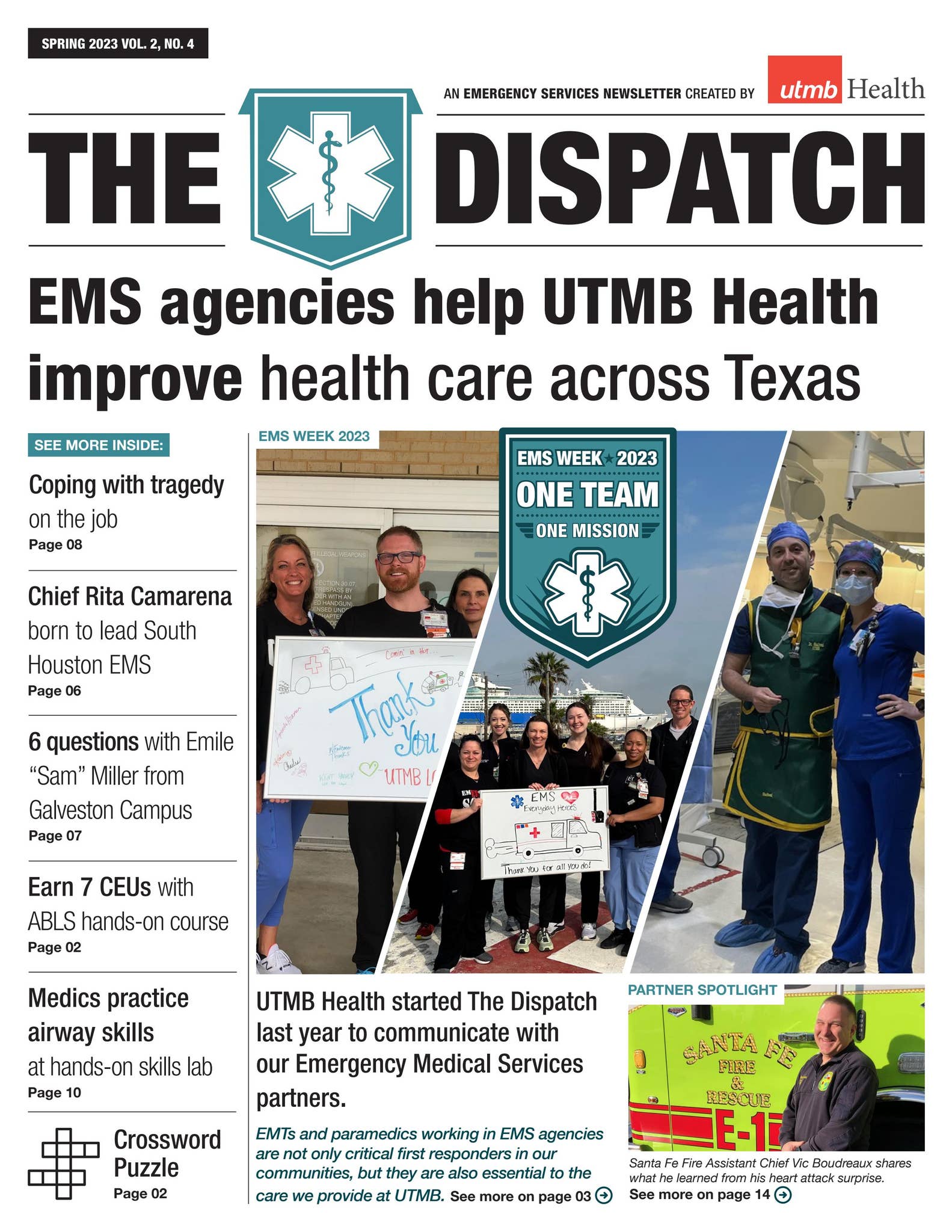 The Dispatch: Spring 2023 Vol.2 No.1 by UTMB Health - Issuu