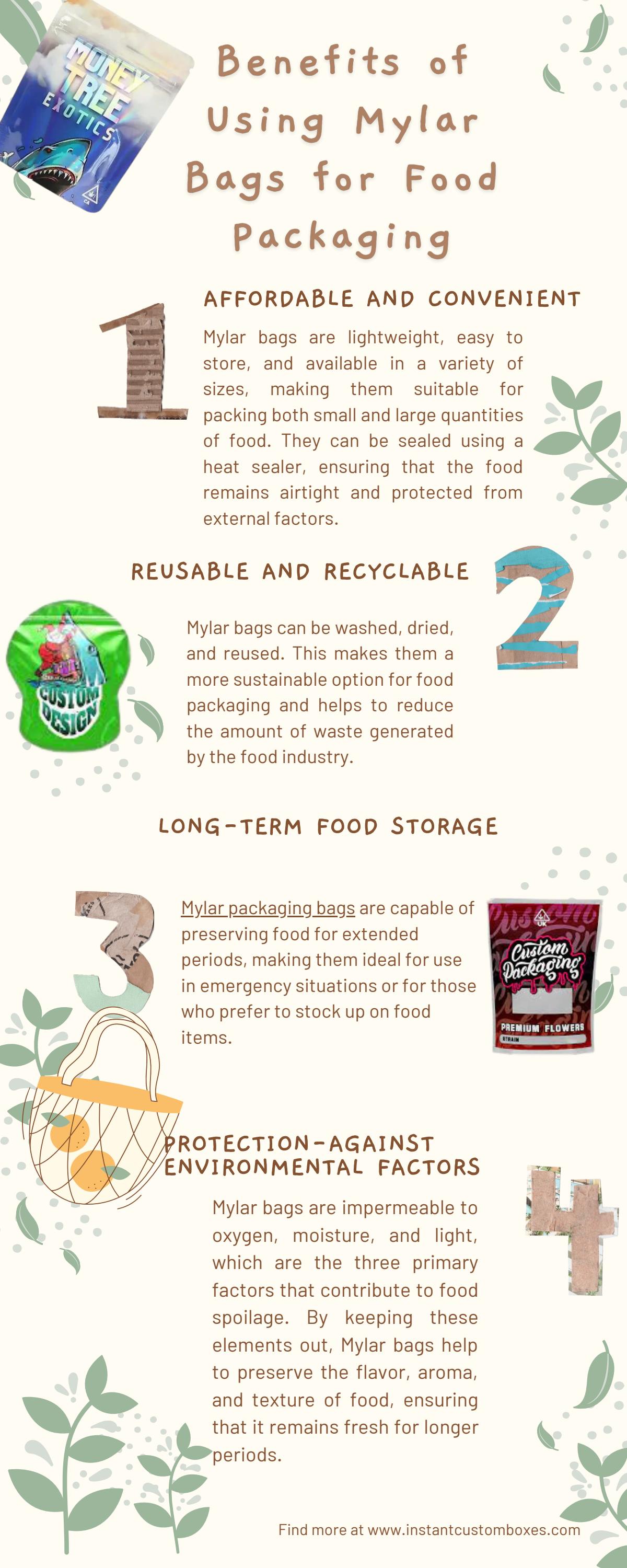 Benefits of Using Mylar Bags for Food Packaging by Lary Michael Issuu