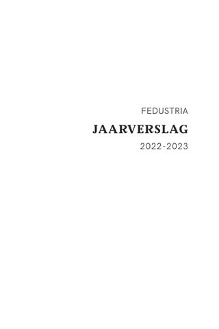 Jaarverslag Fedustria 2022 - 2023 第 3 页