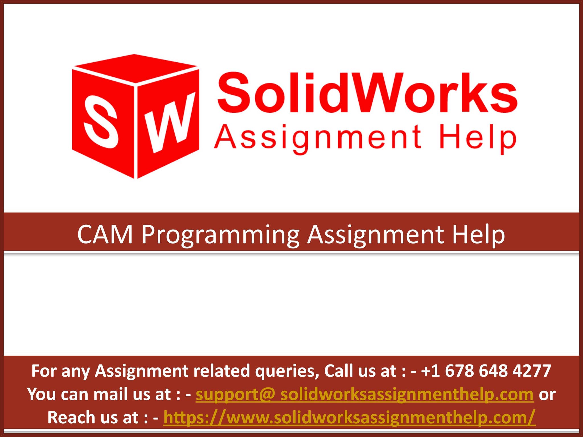 CAM Programming Assignment Help by Solidwork Assignment Help - Issuu