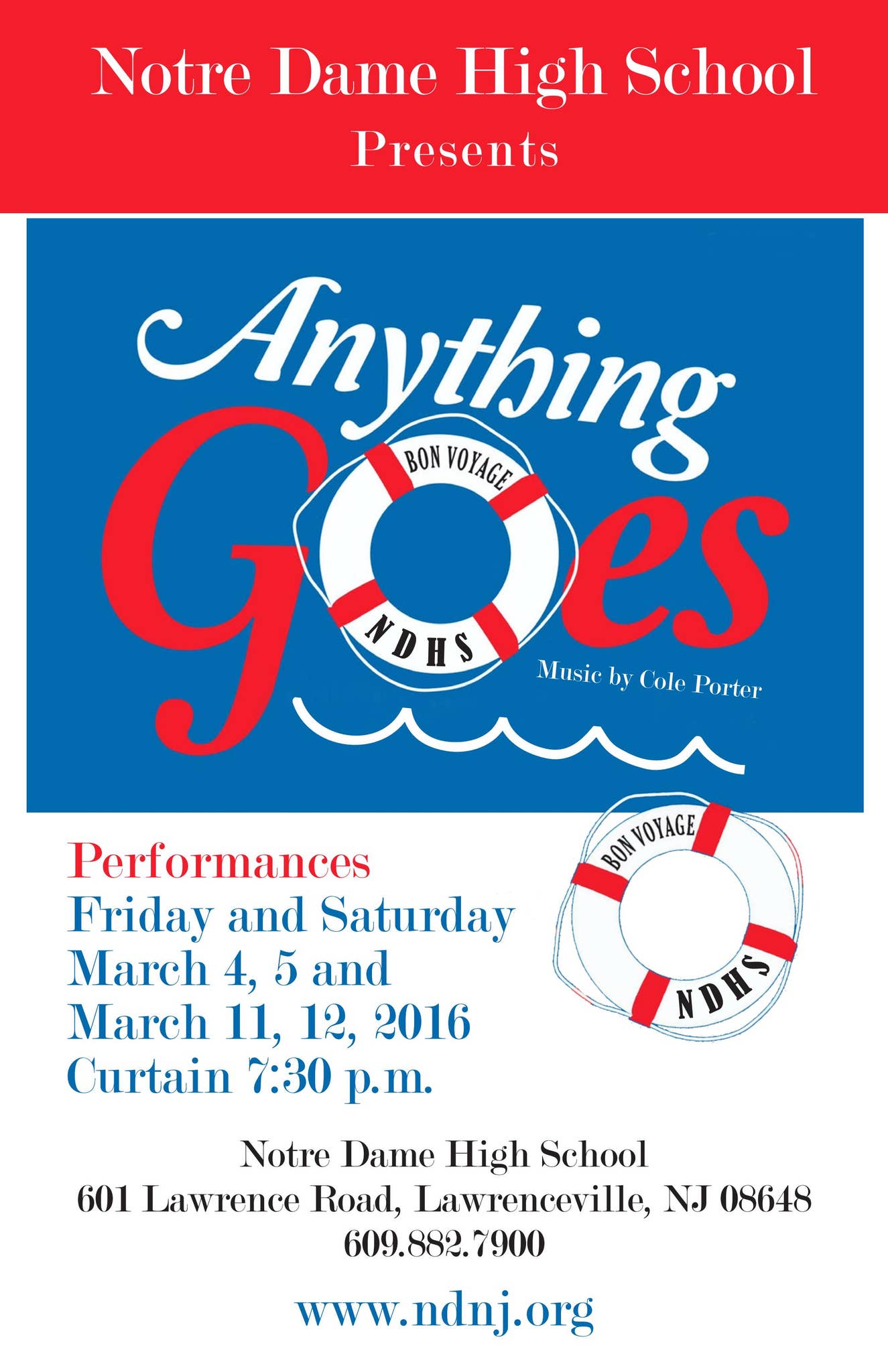 2016 Anything Goes Playbill by Notre Dame High School, Lawrenceville ...
