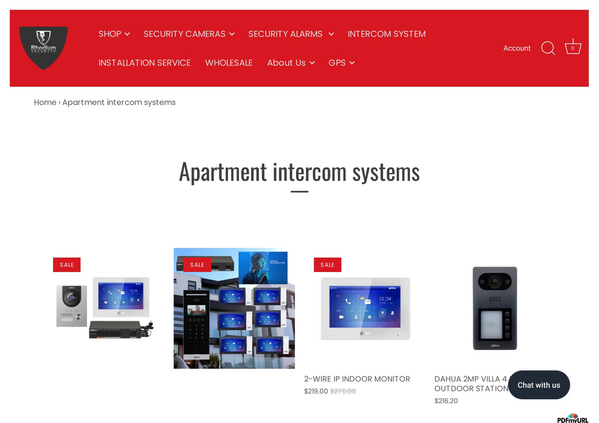Buy Apartment Video Intercom Systems Online in Australia | Rhodium ...