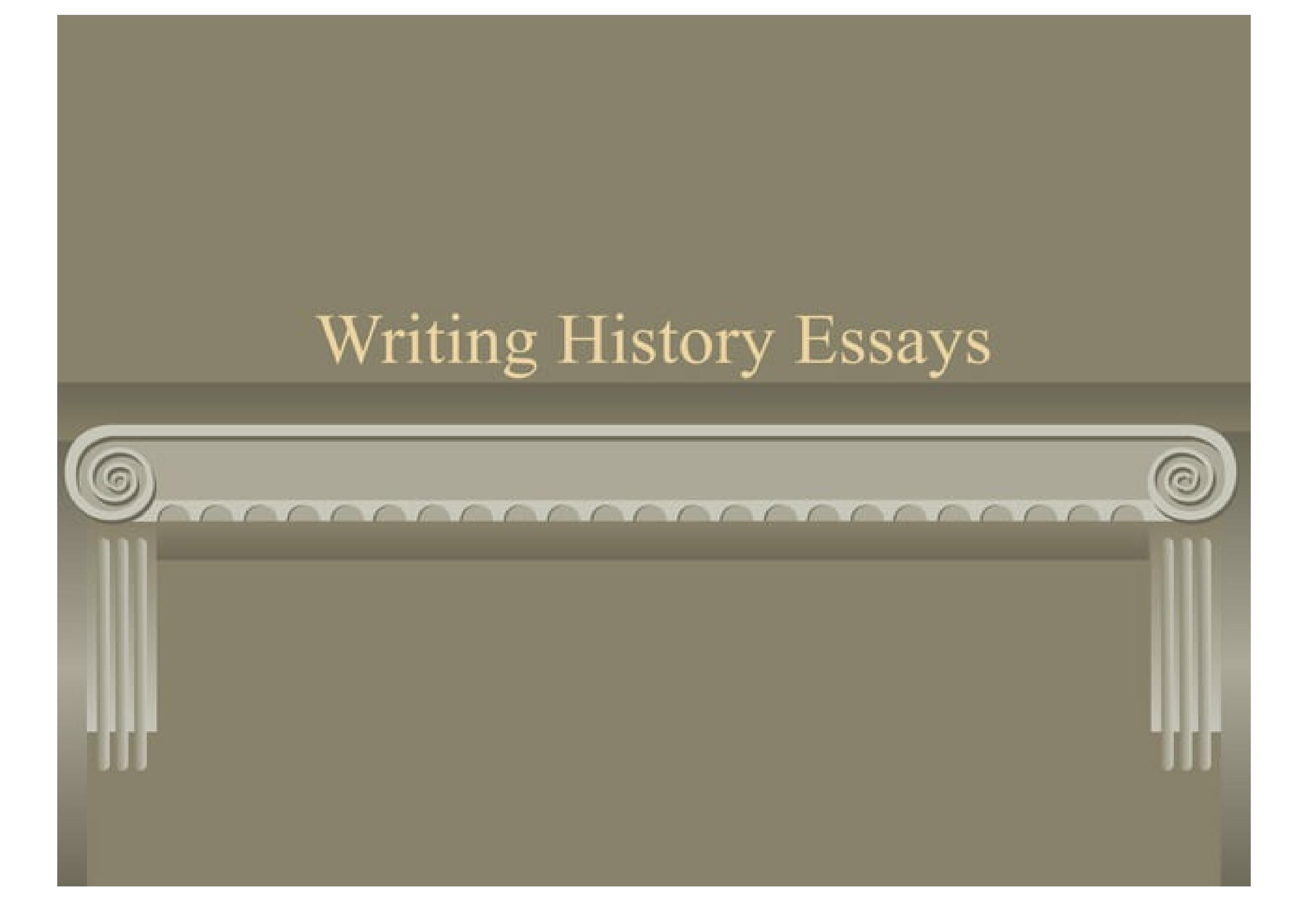 Mr. Hatalaxs Writing History Essays by Veronica Wright Issuu