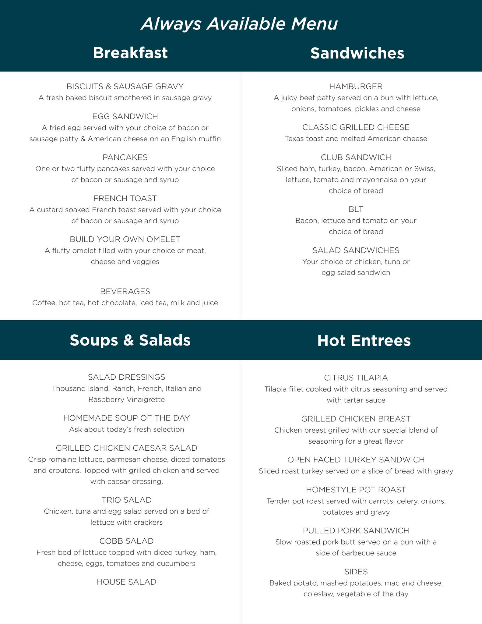 The Village at Mission Menu by Tutera - Issuu