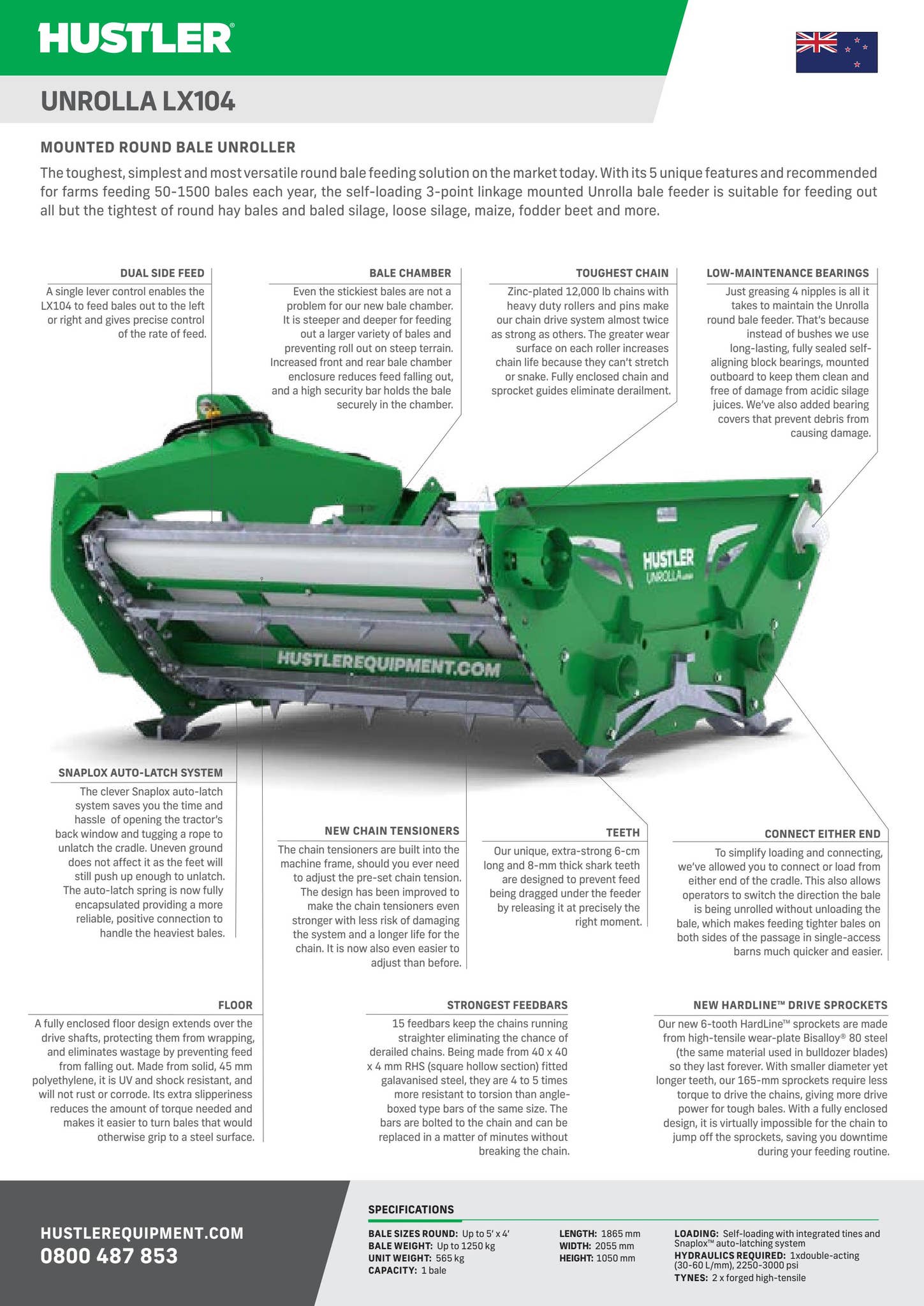 Unrolla LX104 Bale Unroller by Hustler Equipment - Issuu