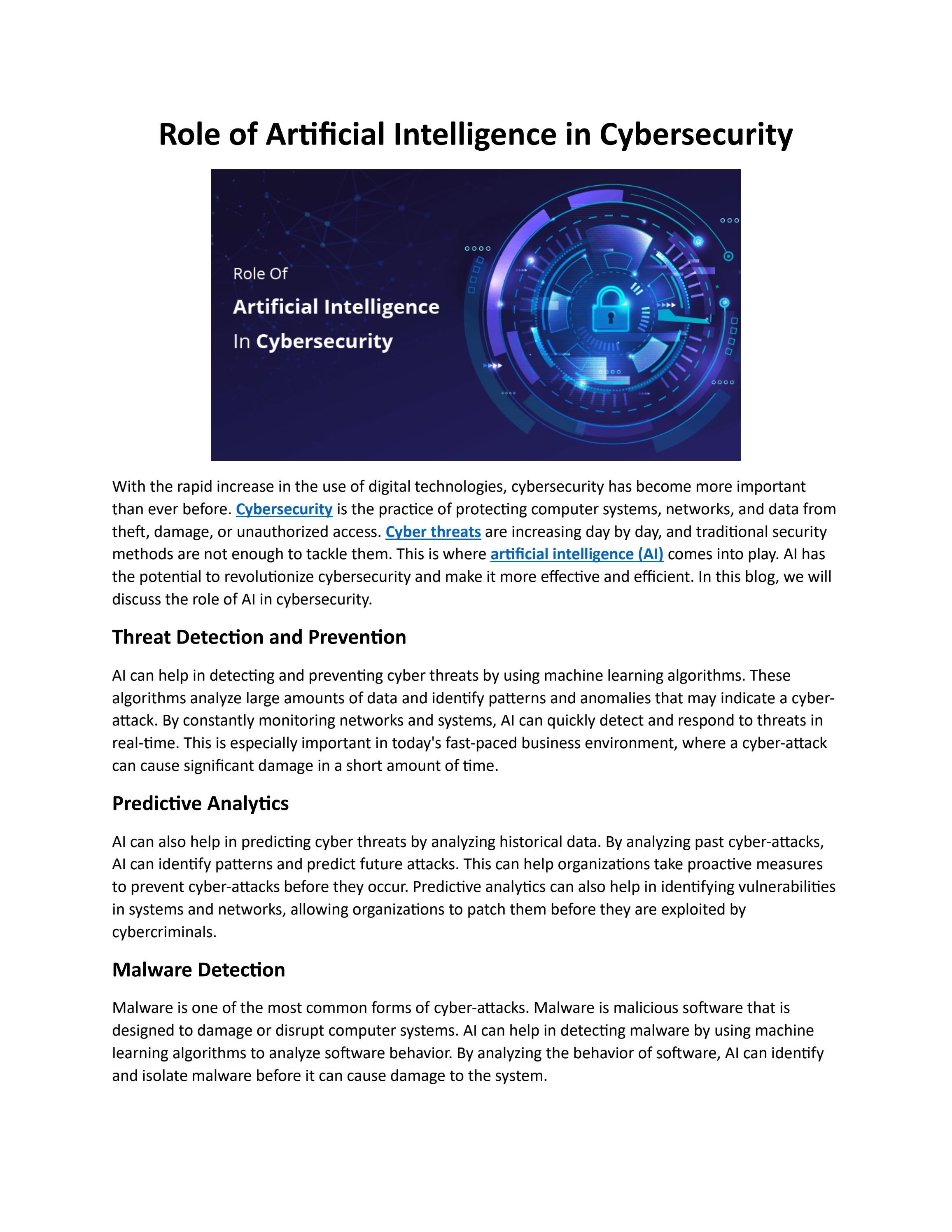 The Role of Artificial Intelligence in Cybersecurity SOCVault by