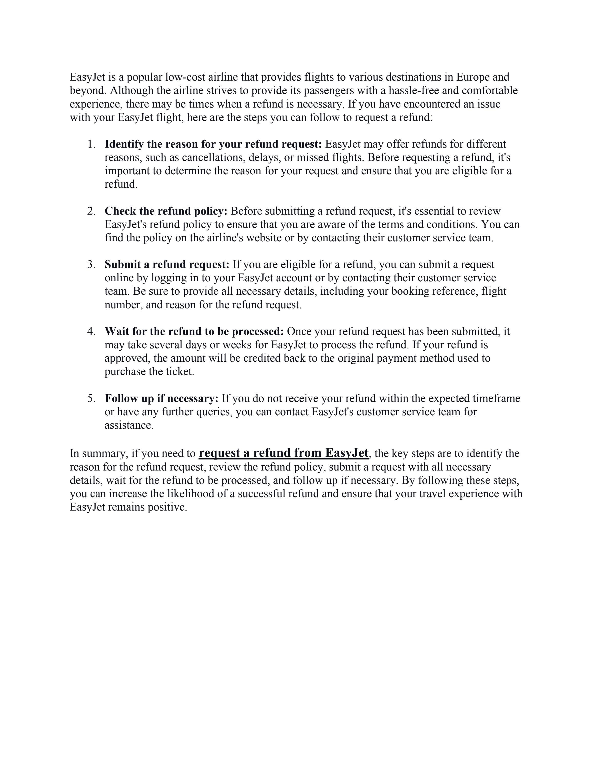 How to get a refund from EasyJet? by Travoflys Online Issuu