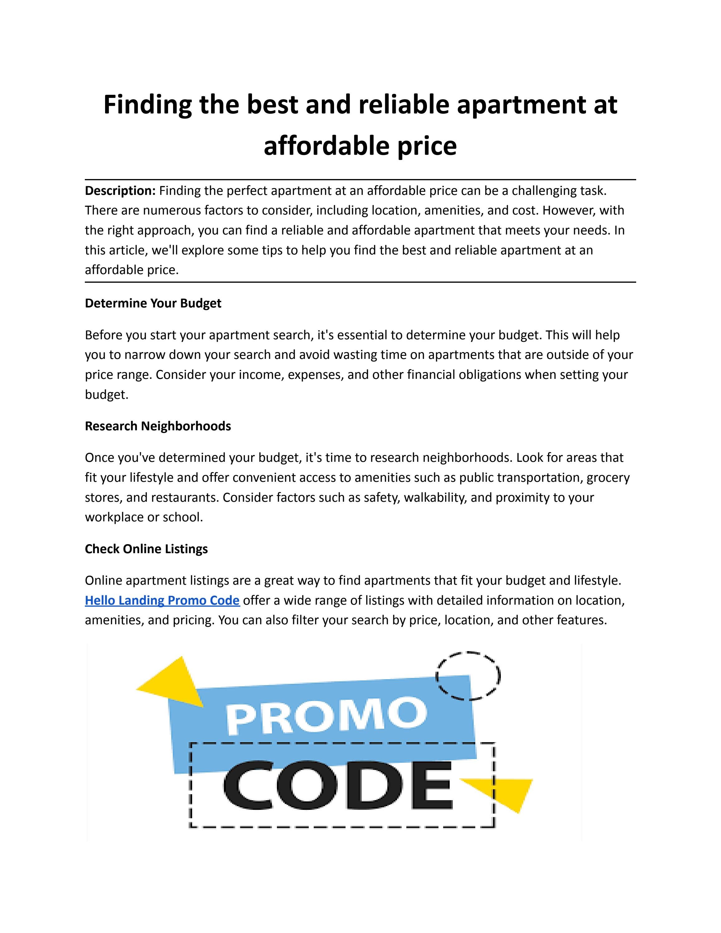 Finding the best and reliable apartment at affordable price by Smooth