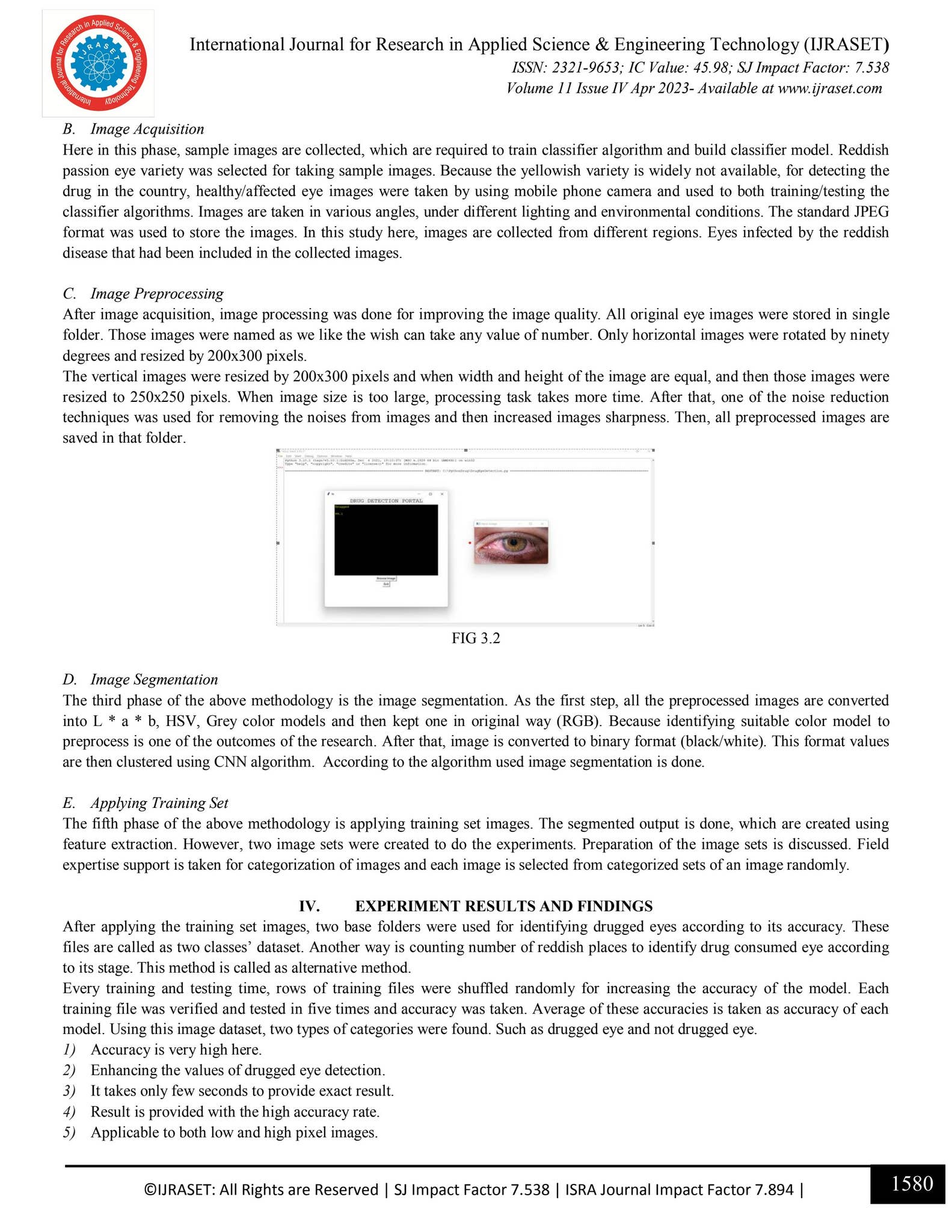 Drugged Eye Detection Using Image Processing by IJRASET - Issuu