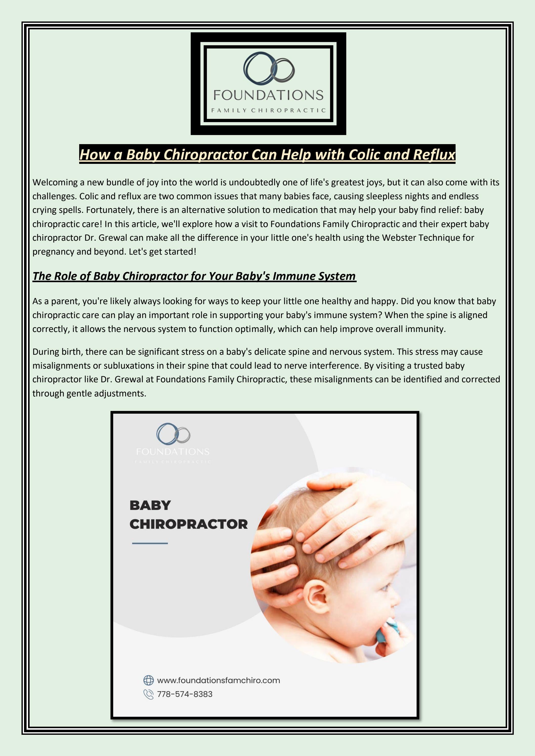 How A Baby Chiropractor Can Help With Colic And Reflux by