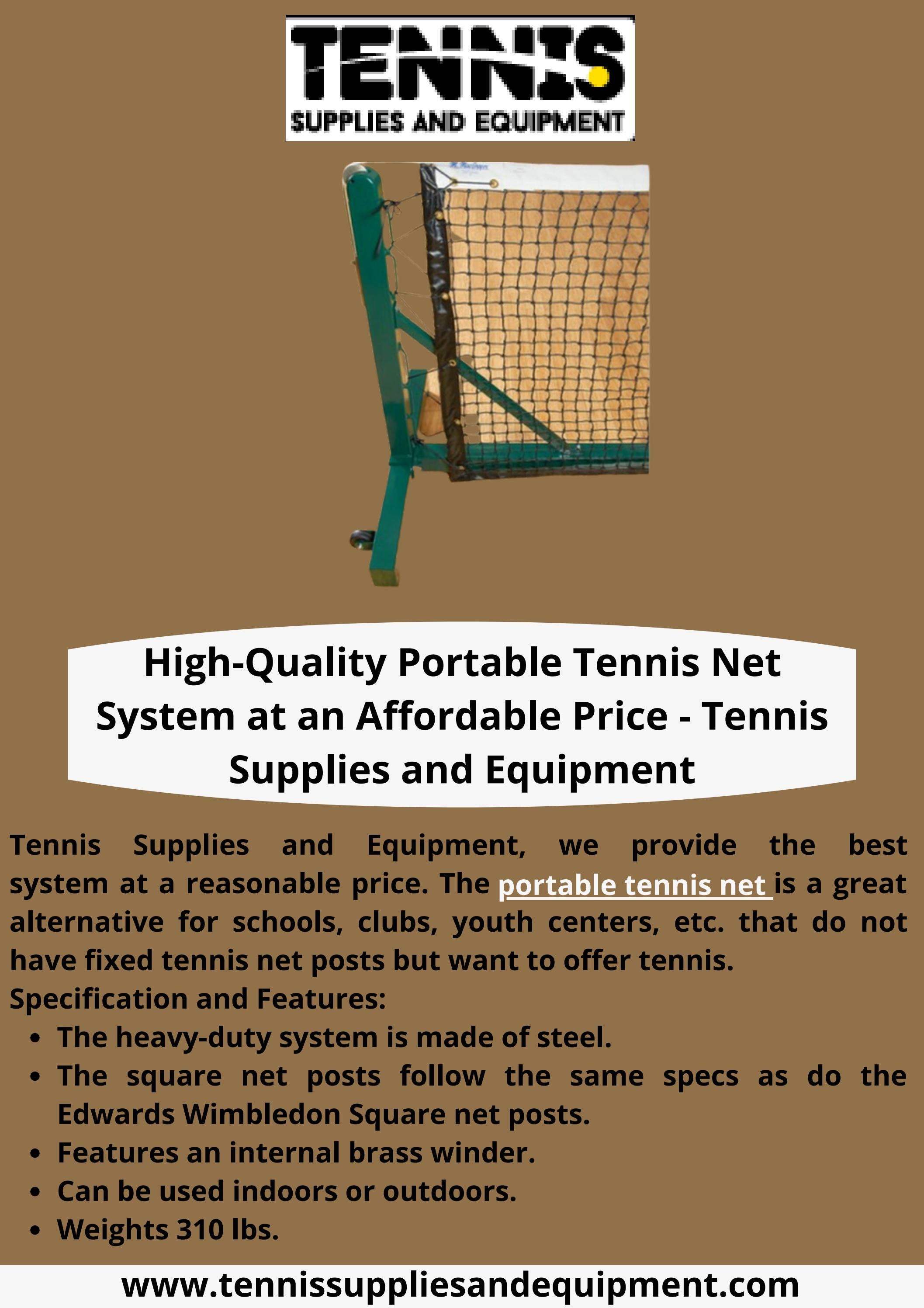 HighQuality Portable Tennis Net System at an Affordable Price Tennis