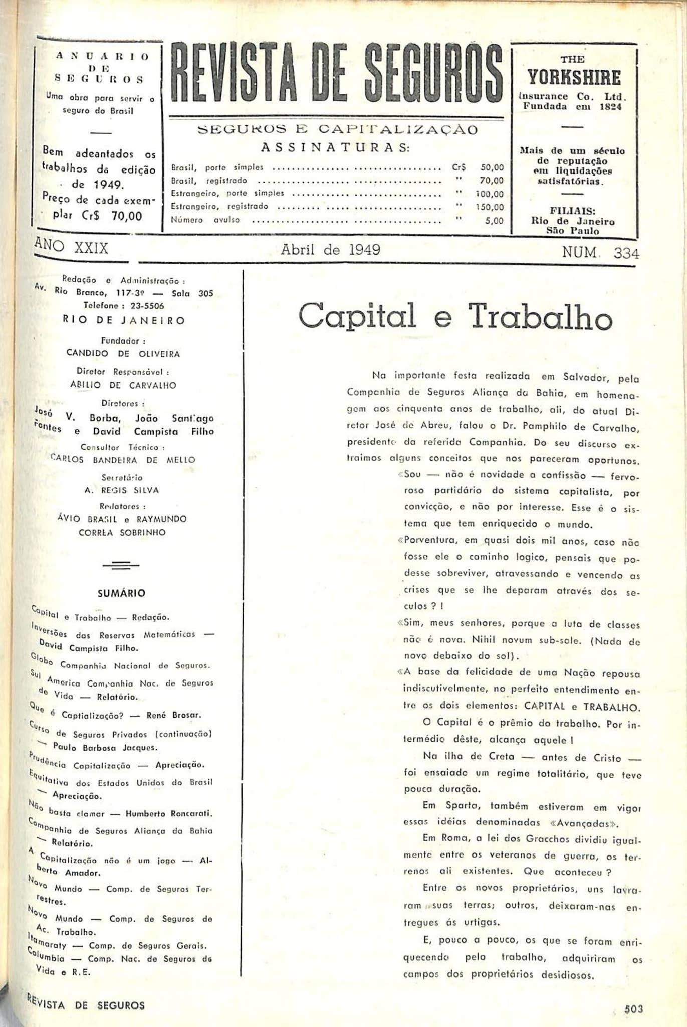 T1326 - Revista de Seguros - abril de 1949_1949 by CNseg - Issuu