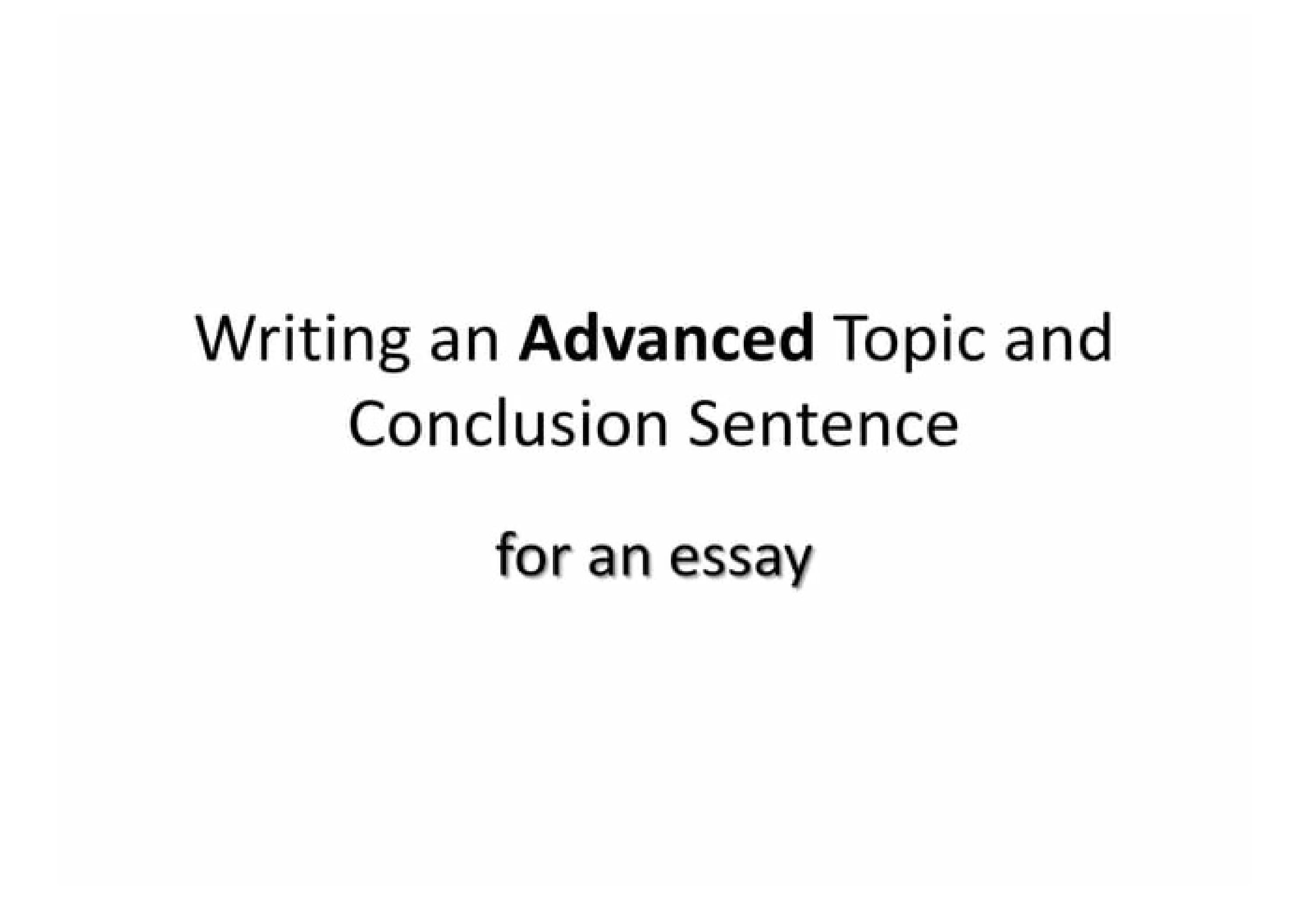 Topic Amp Conclusion Sentence Tutorial by Desiree Stuckert Issuu