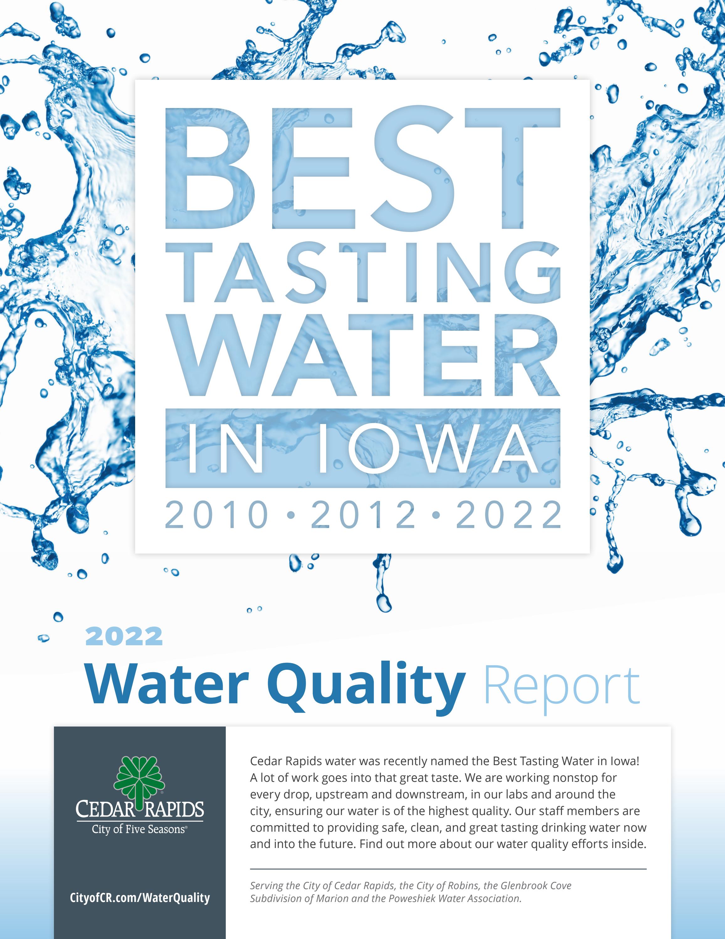 City of Cedar Rapids Water Quality Report 2022 by City of Cedar Rapids