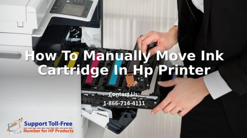 How to Manually Move Ink Cartridge in Hp Printer  