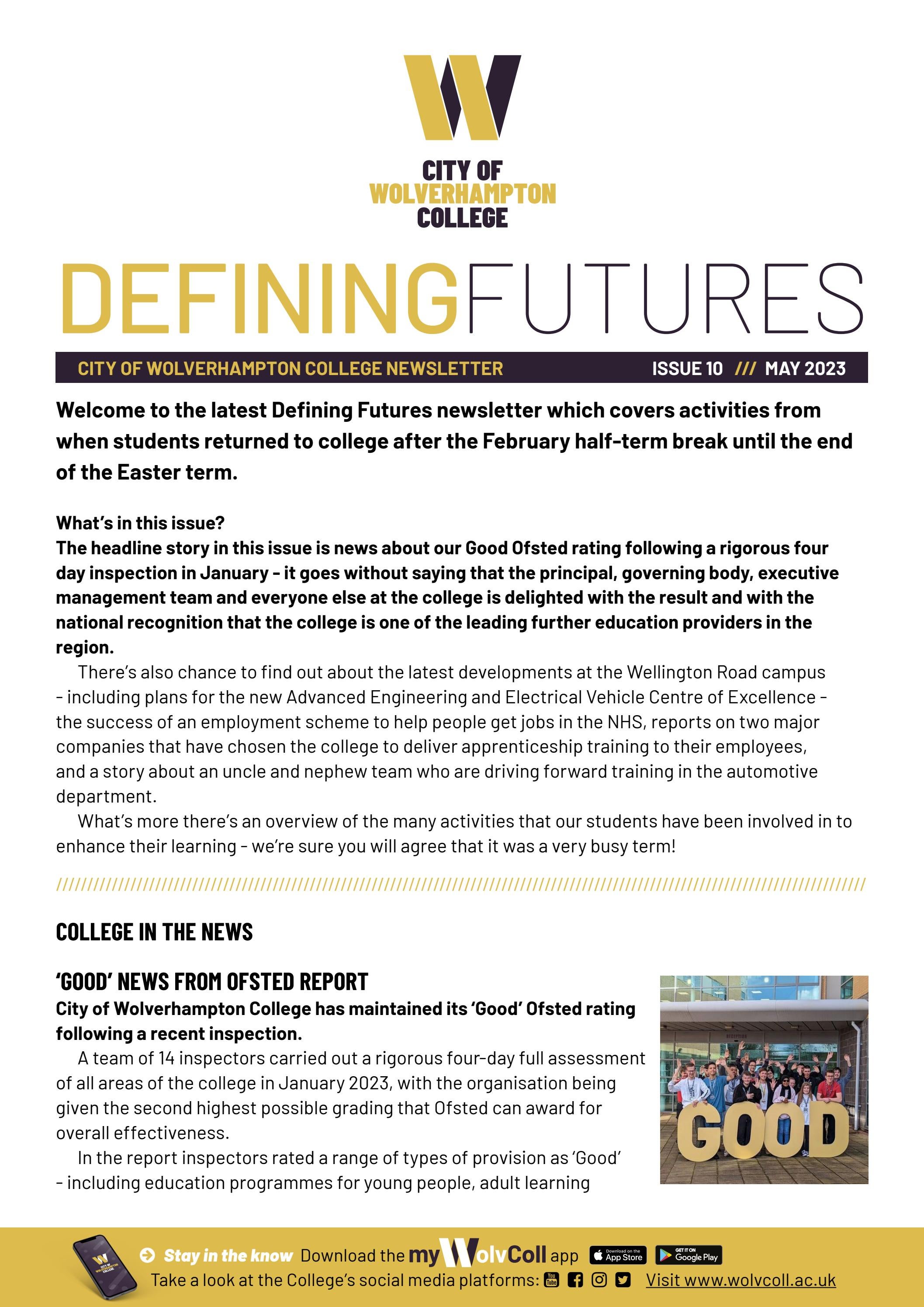 Defining Futures Newsletter - Issue 10 - May 2023 by City of ...