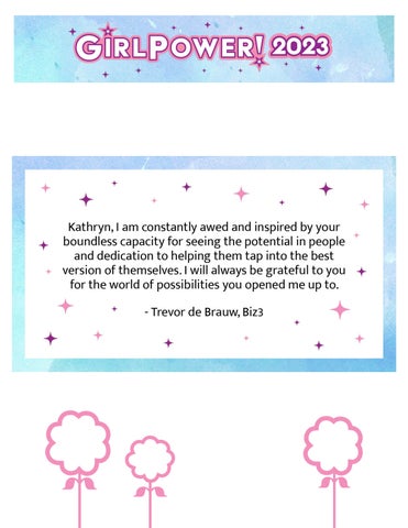 Kathryn Frazier 2023 GirlPower Tribute Journal 第 23 页