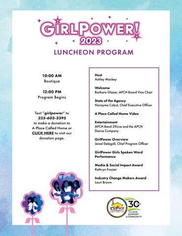 Lauri Brown 2023 GirlPower Tribute Journal 第 3 页