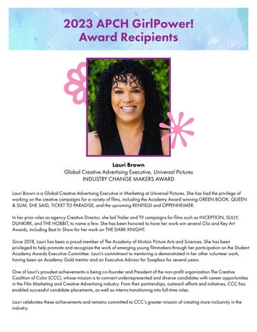 Lauri Brown 2023 GirlPower Tribute Journal 第 6 页