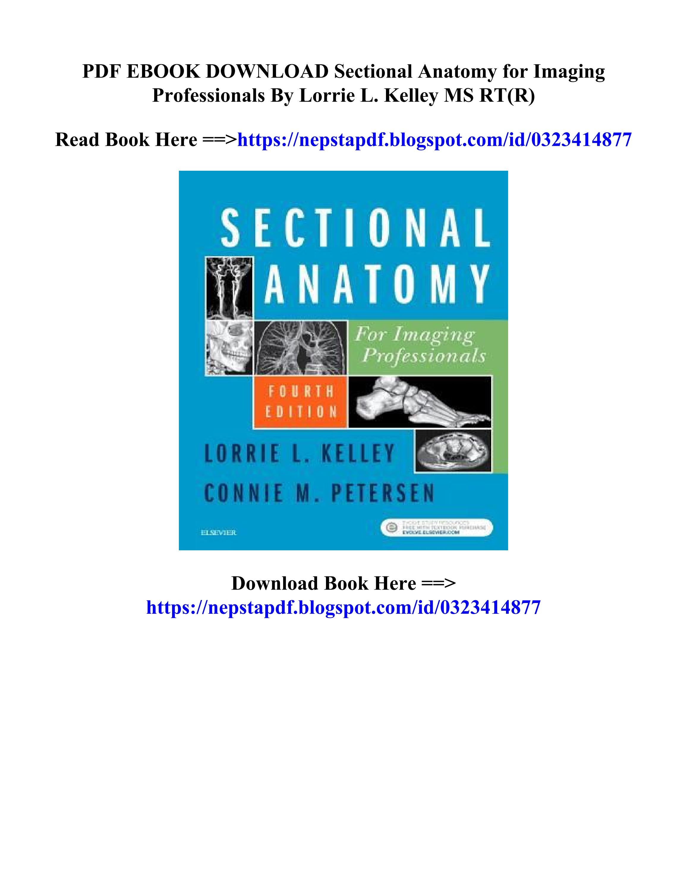 Download Book Sectional Anatomy for Imaging Professionals Lorrie L