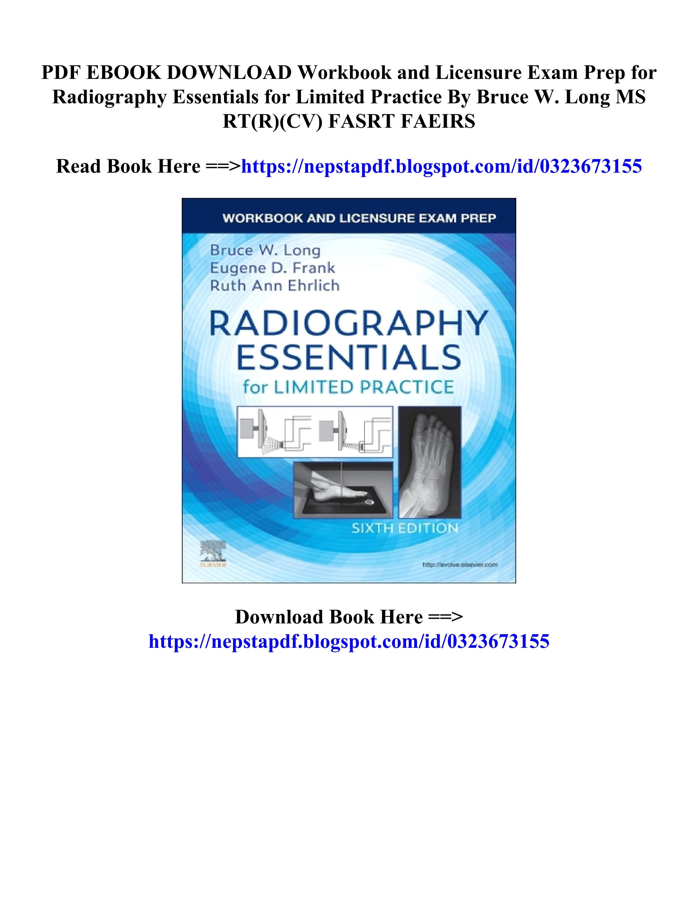 PDF Download Workbook and Licensure Exam Prep for Radiography