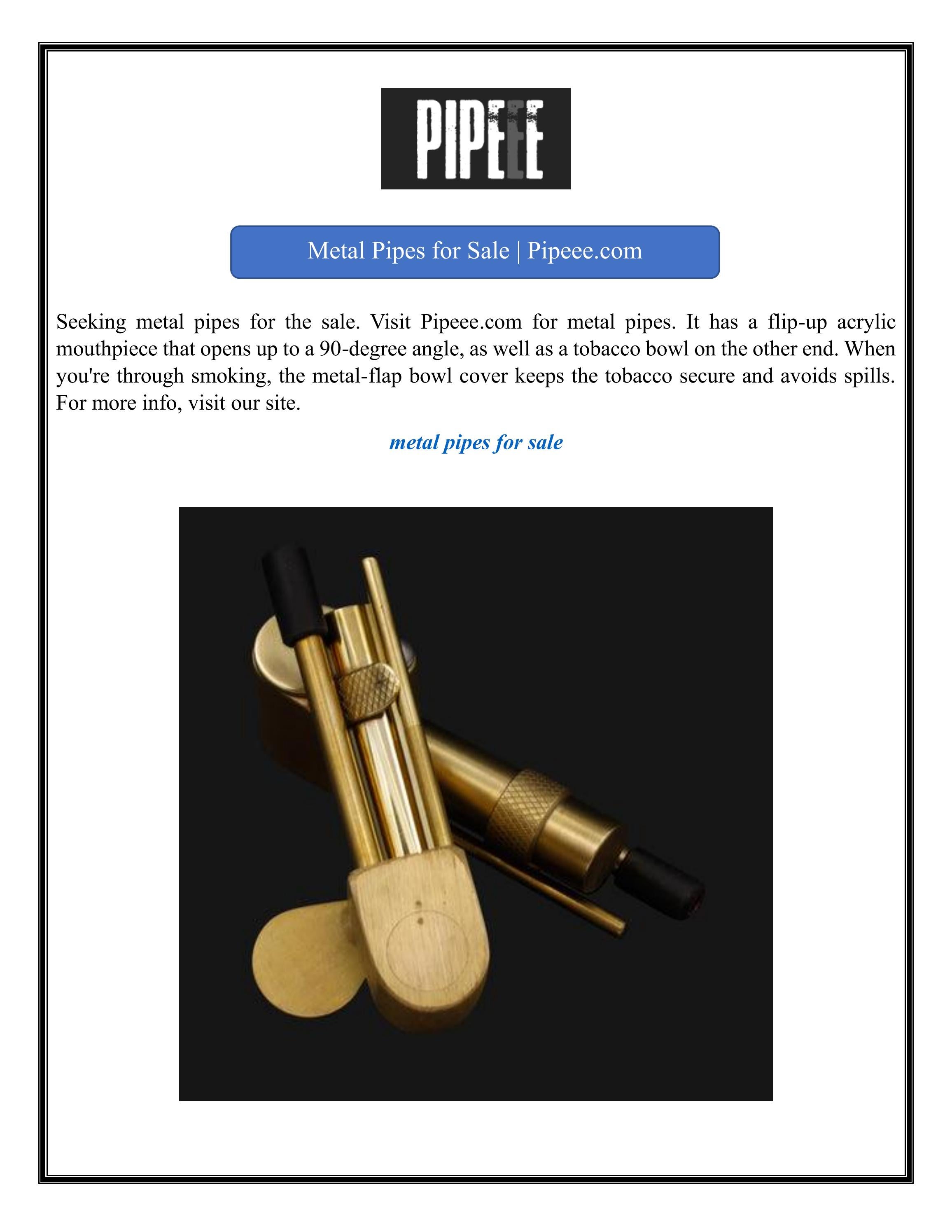Metal Pipes for Sale by Pipeee Inc Issuu
