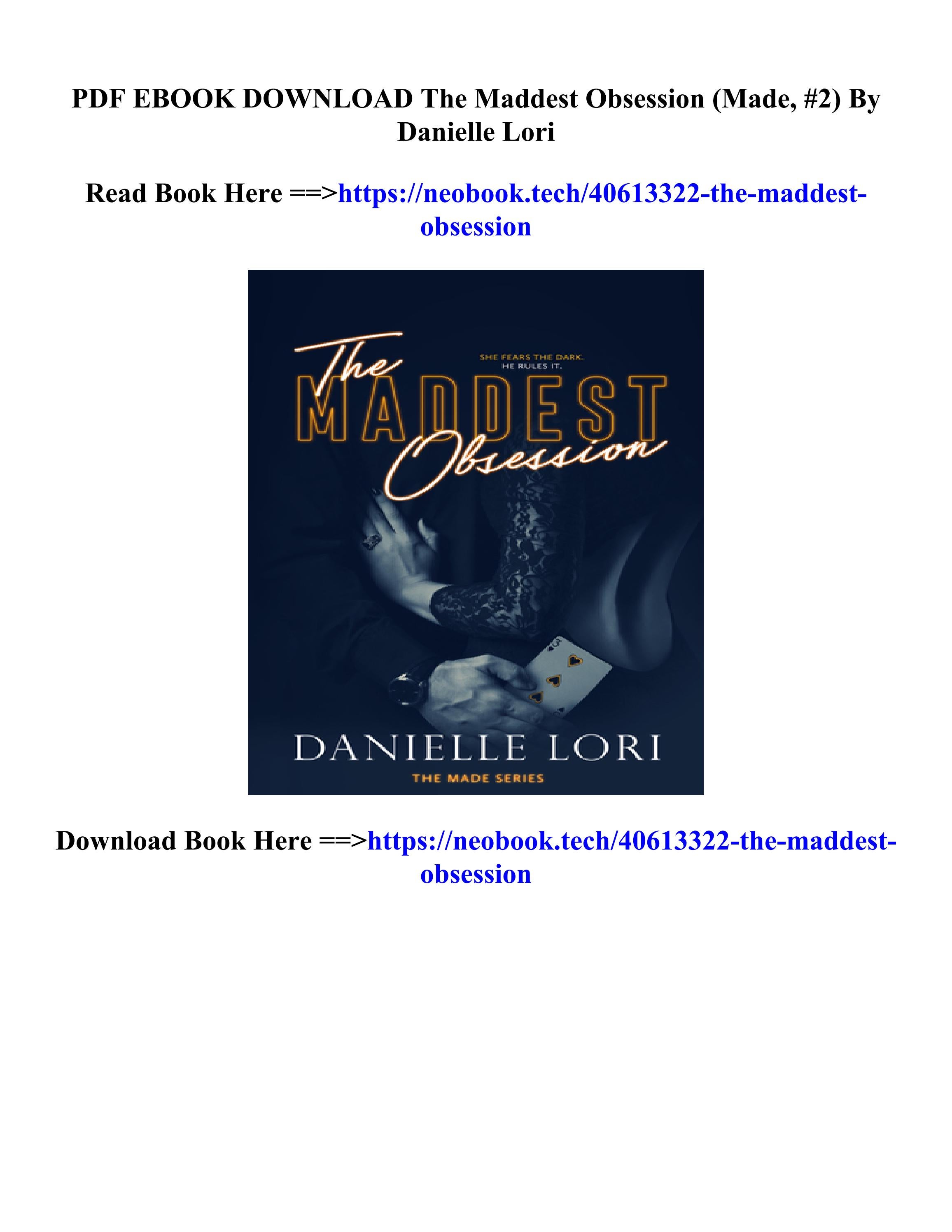 PDF The Maddest Obsession (Made, 2) Danielle Lori by Issuu