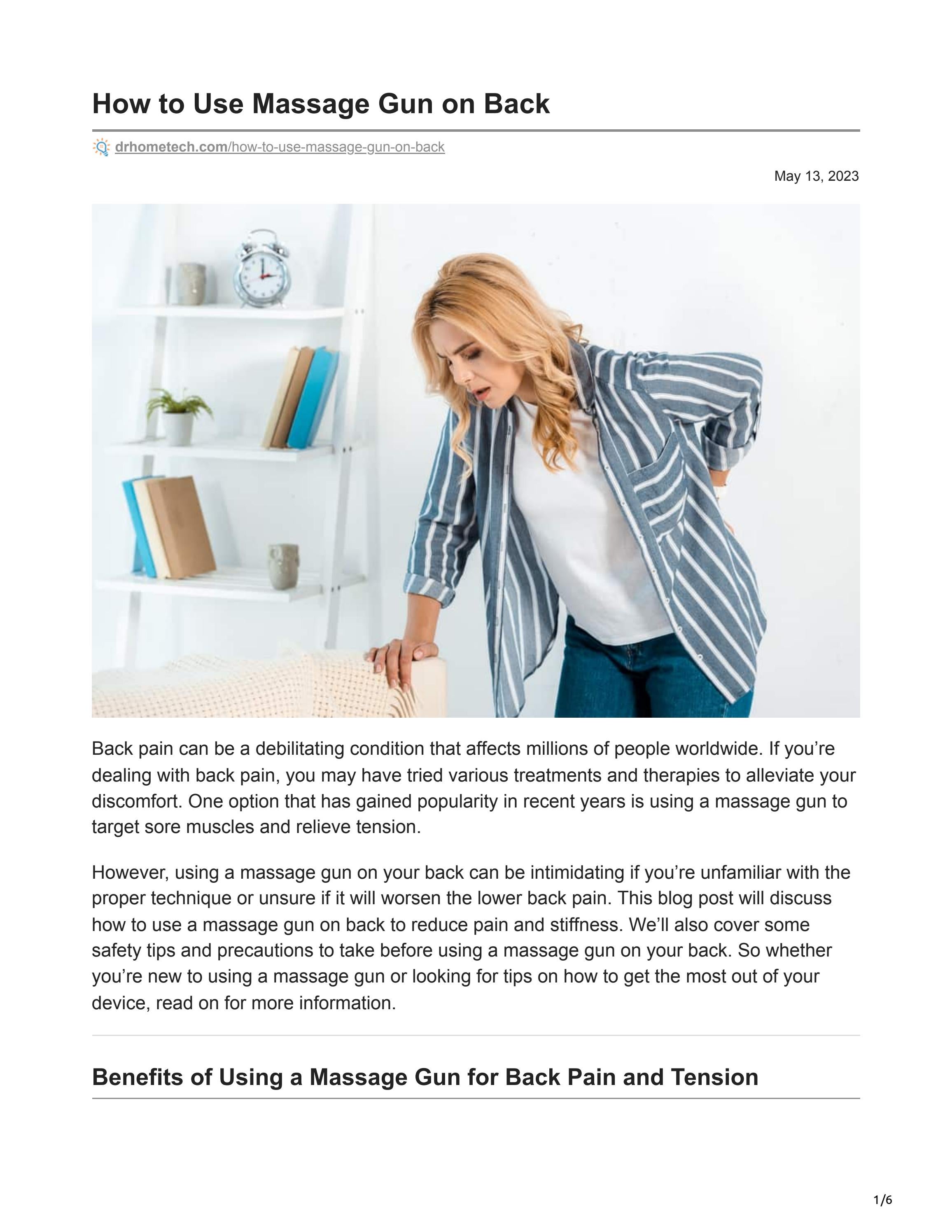 How to Use Massage Gun on Back by ellentbarrett58tu Issuu