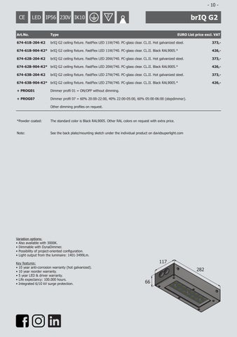 David Super-Light 灯饰目录 · Pricelist 1/4 2023 - 第 10 页
