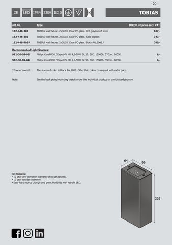 David Super-Light 灯饰目录 · Pricelist 1/4 2023 - 第 20 页