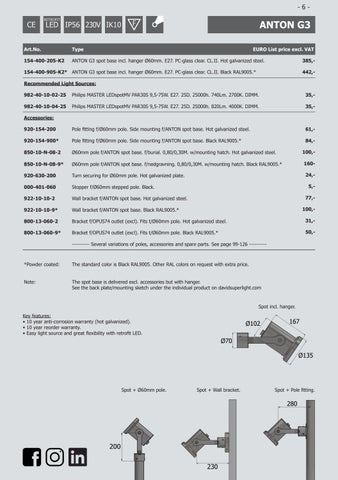 David Super-Light 灯饰目录 · Pricelist 1/4 2023 - 第 6 页