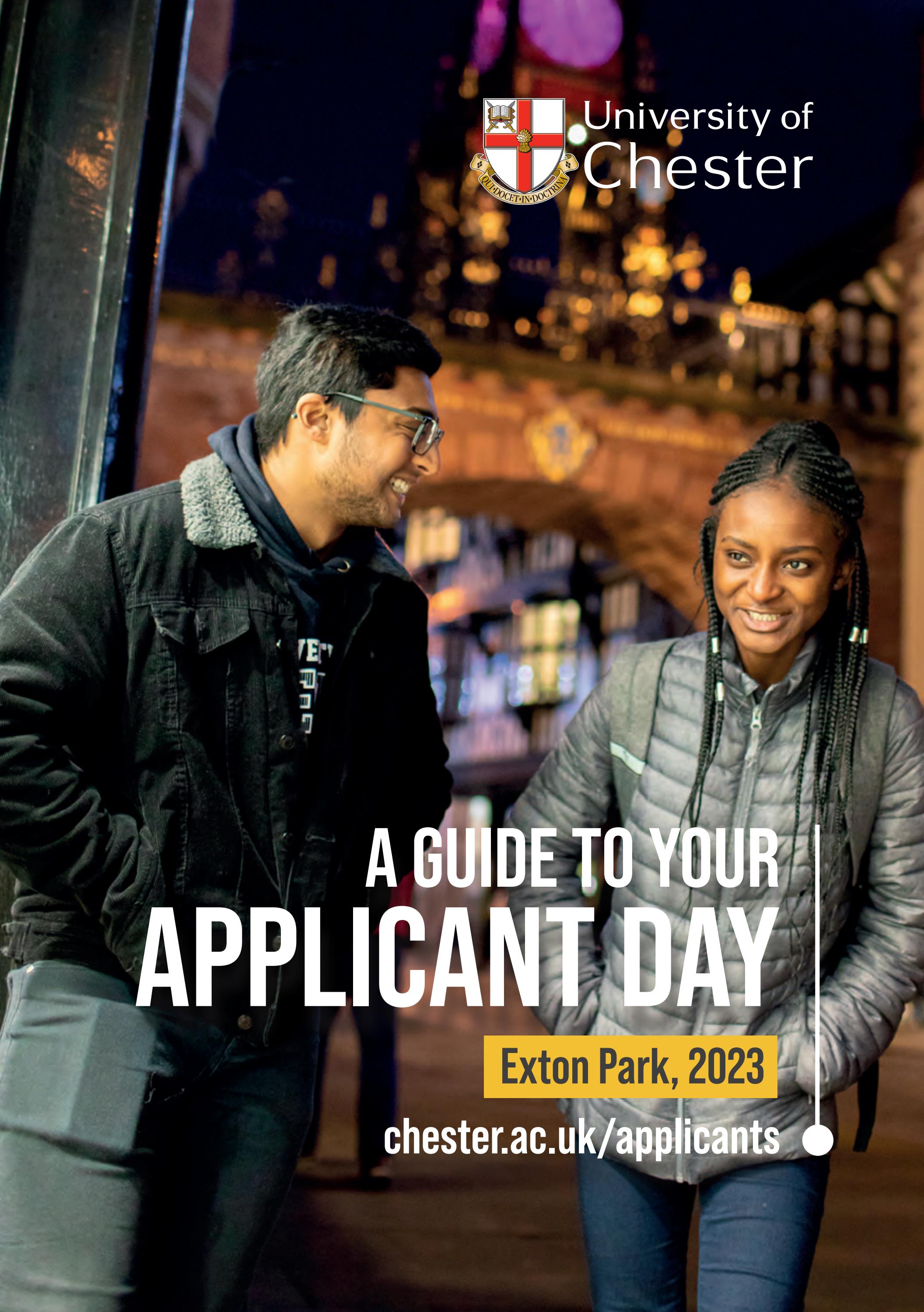 Exton Park Applicant Day Guide by University of Chester Issuu