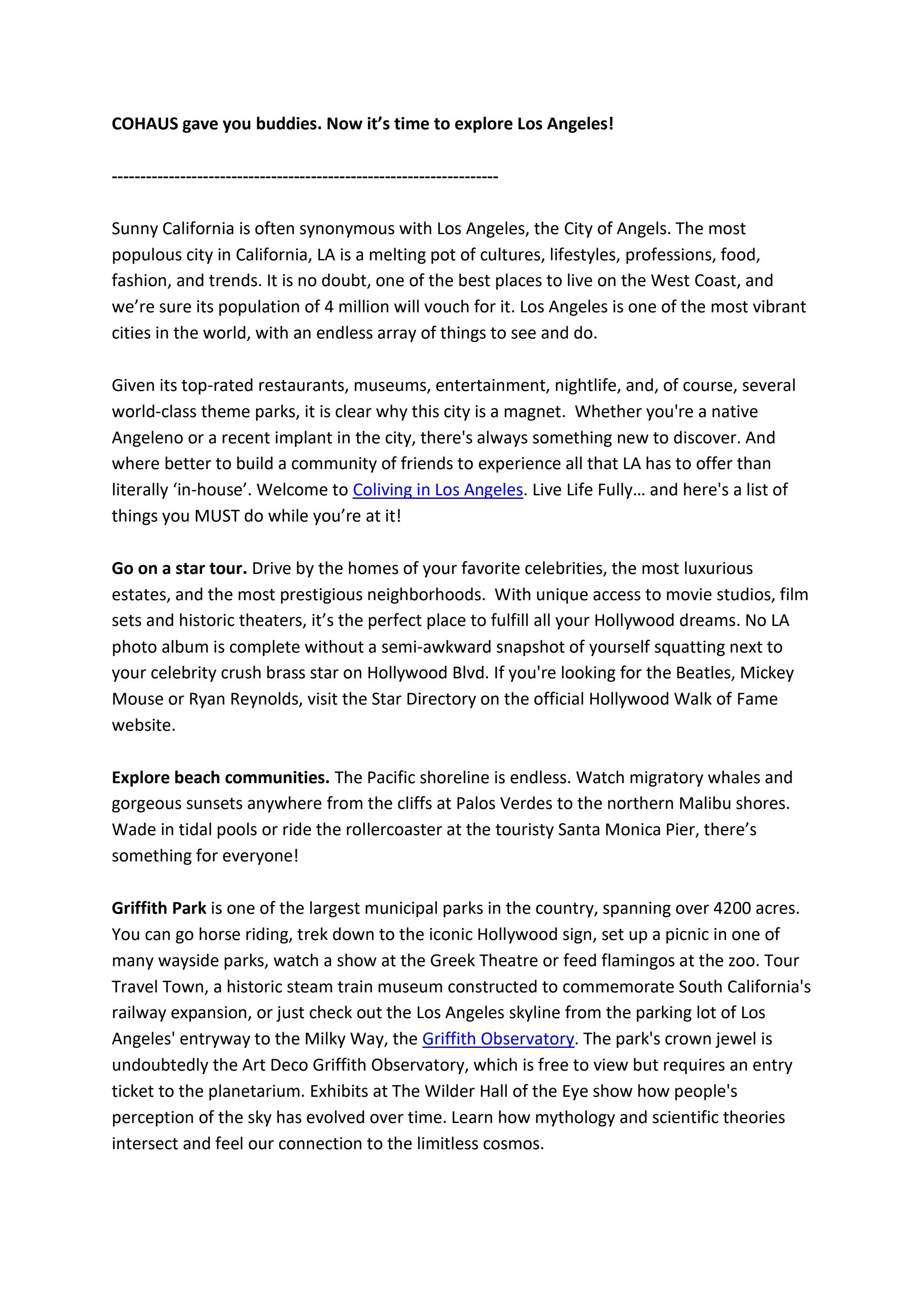 Fun things to do in los angeles ca by cohaus issuu