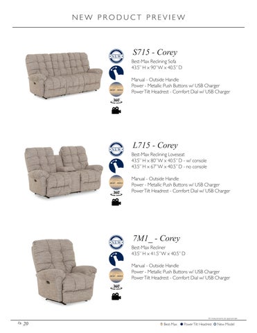 Best Home Furnishings Motion 家具目录 - 春季 2023 第 22 页