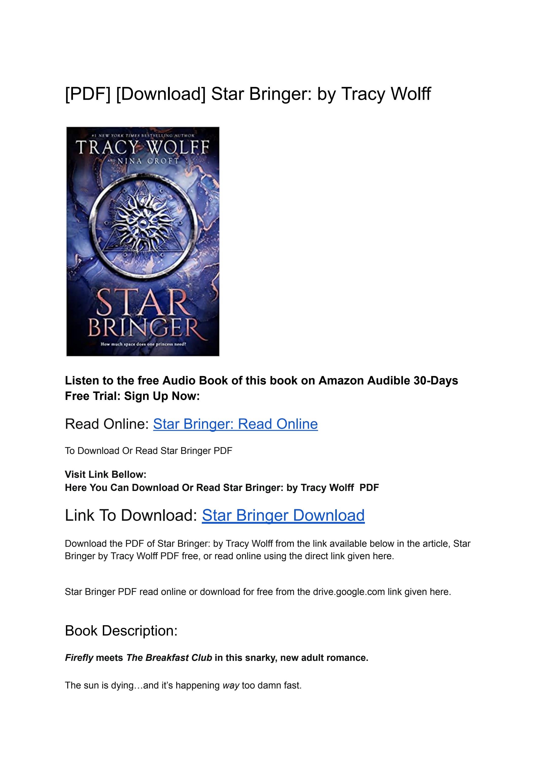 [PDF] [Download] Star Bringer: by Tracy Wolff by Download PDF - Issuu