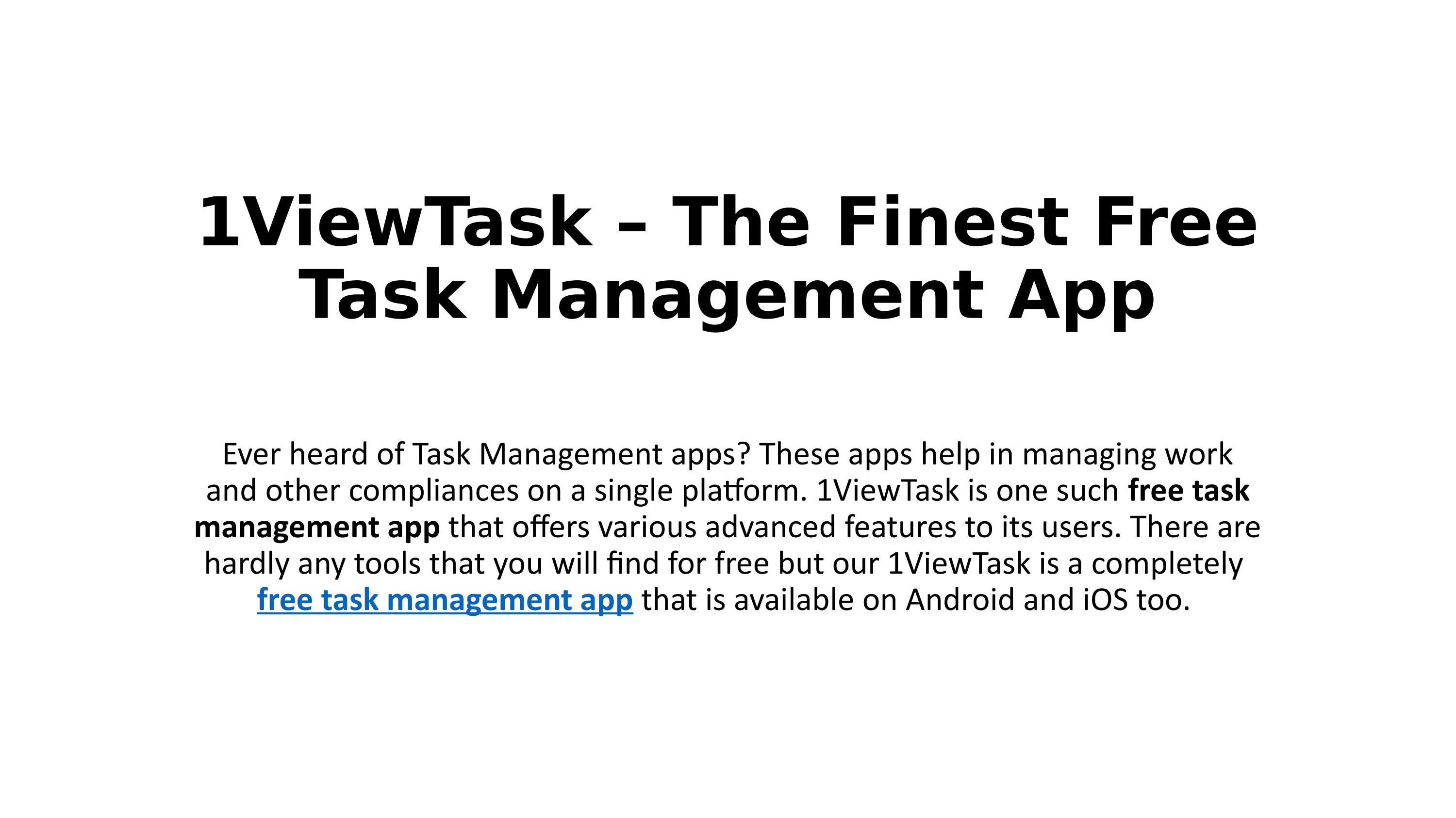 1viewtask the finest free task management app by 1viewtask issuu