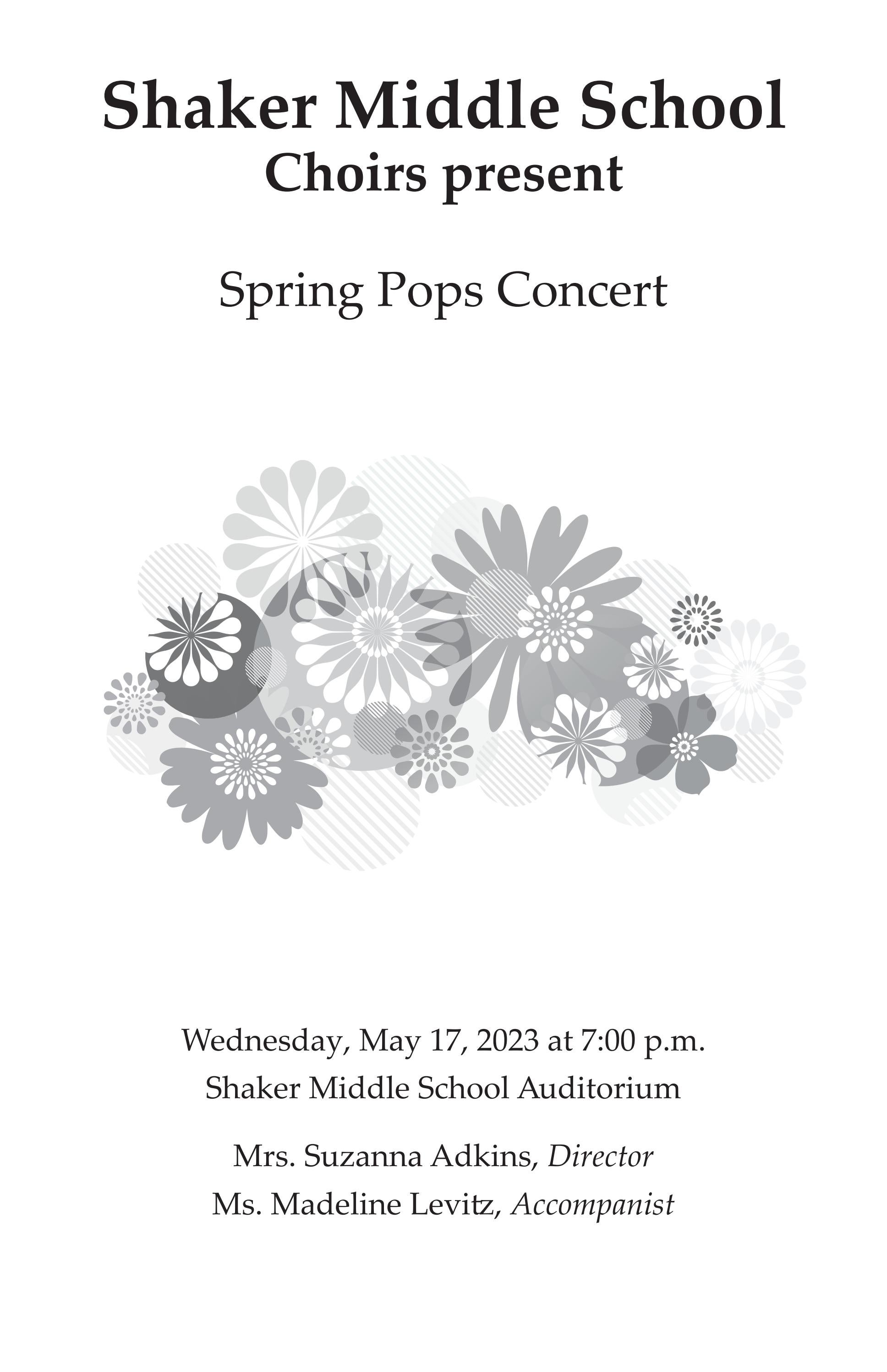 Shaker Heights Middle School Spring Pops Concert 2023 by Shaker Schools