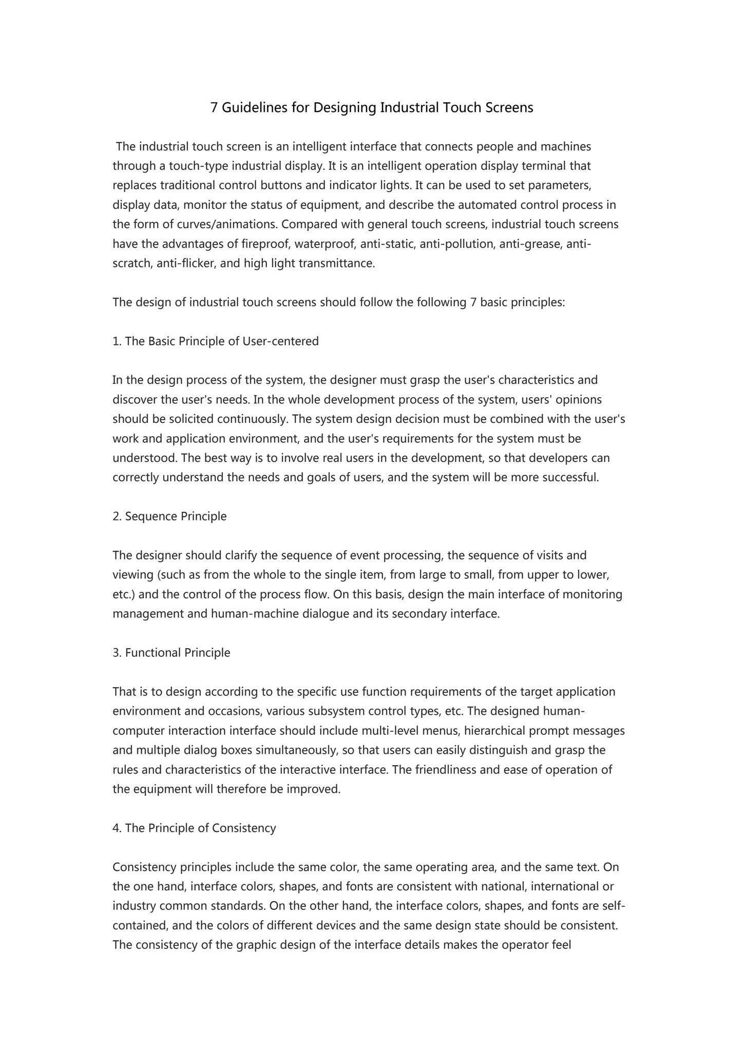 Signage Touch Screen Specification.pdf 7 Guidelines for Designing Industrial Touch Screens by jrpanel - Issuu